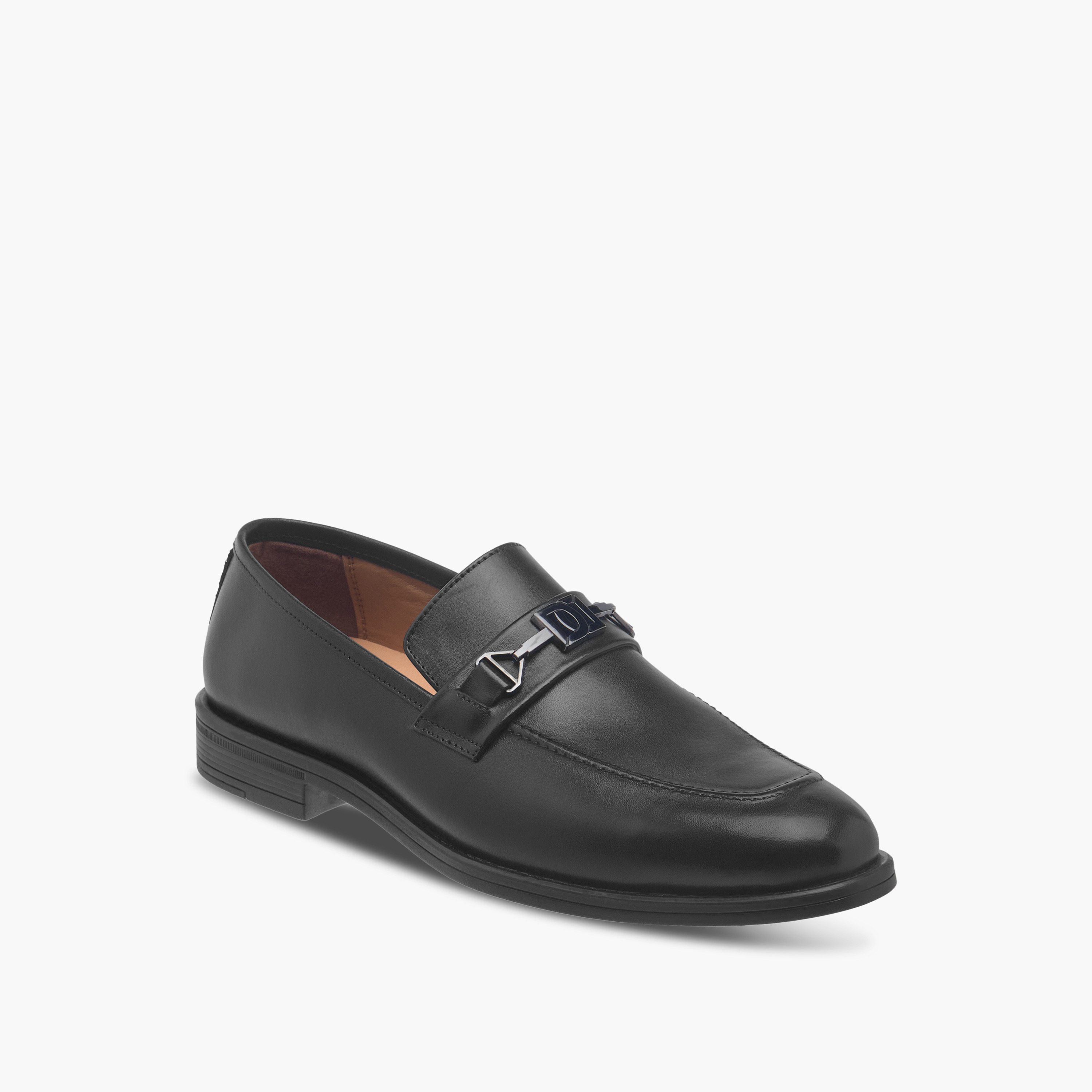 حذاء جلد سهل الارتداء بتفاصيل إبزيم للرجال من دوتشيني-men-shoes-formalshoes-image-2