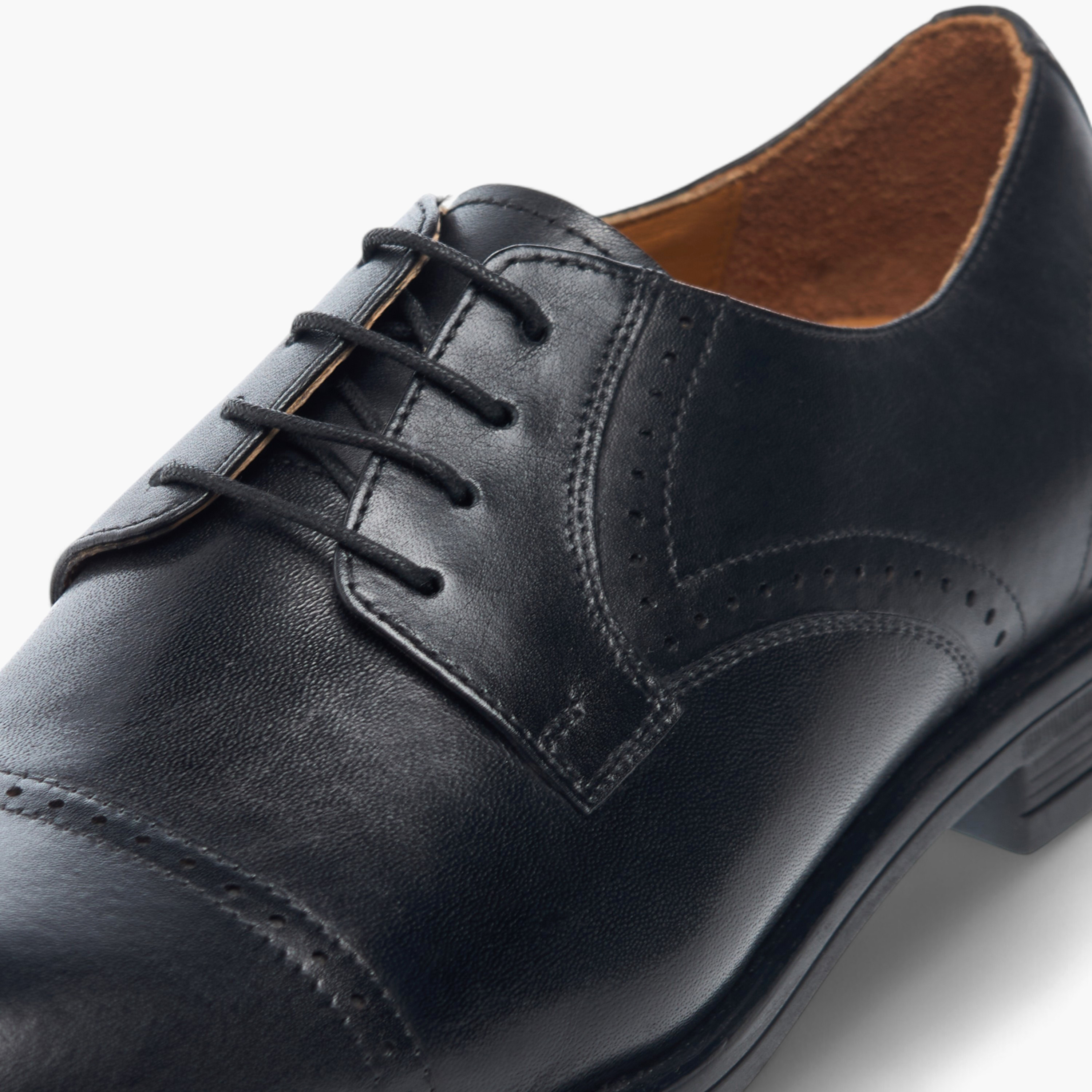 Duchini Men Genuine Leather Lace-Up Derby Shoes-men-shoes-formalshoes-image-4