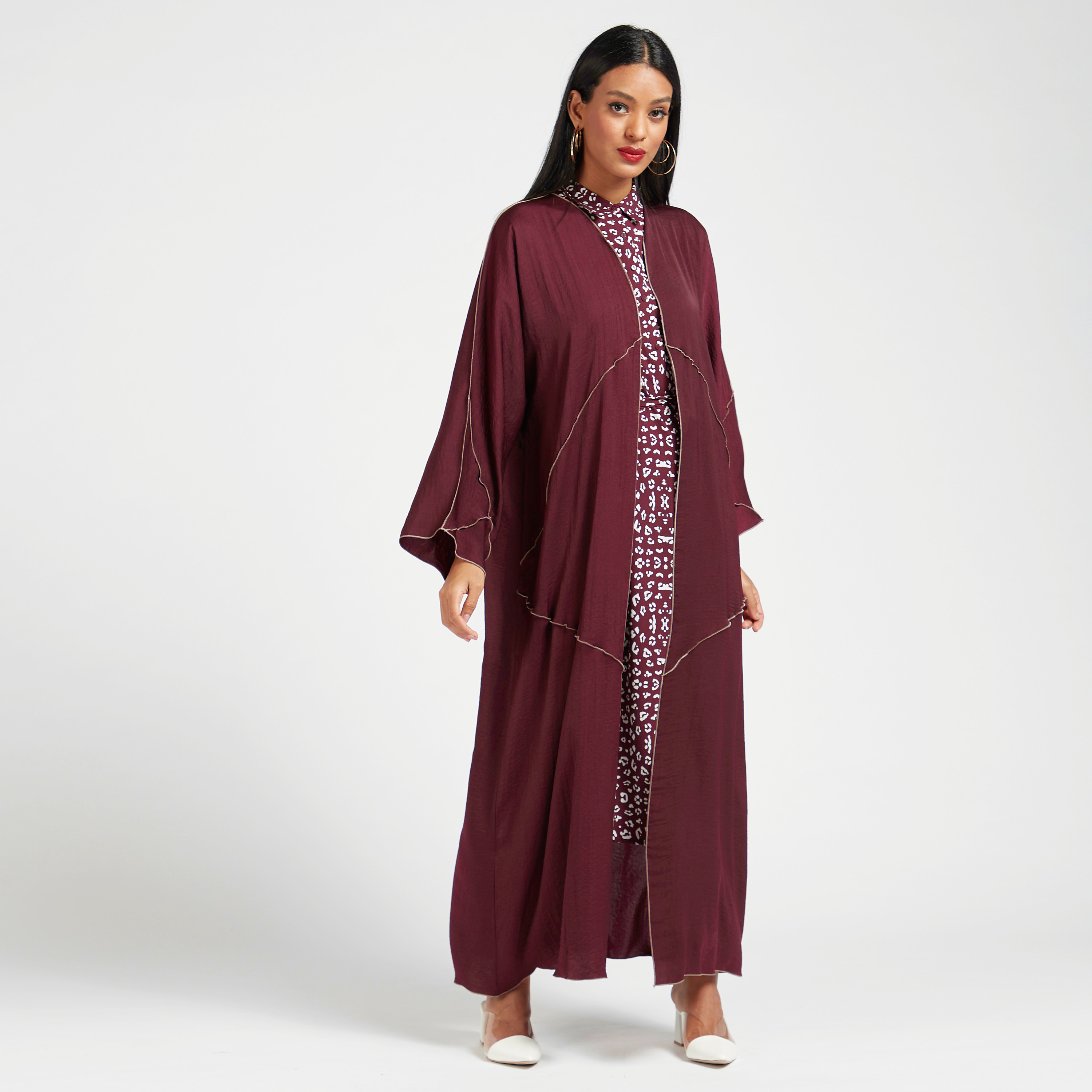 Yara Solid Open Front Abaya-women-arabicclothing-abayas-image-2