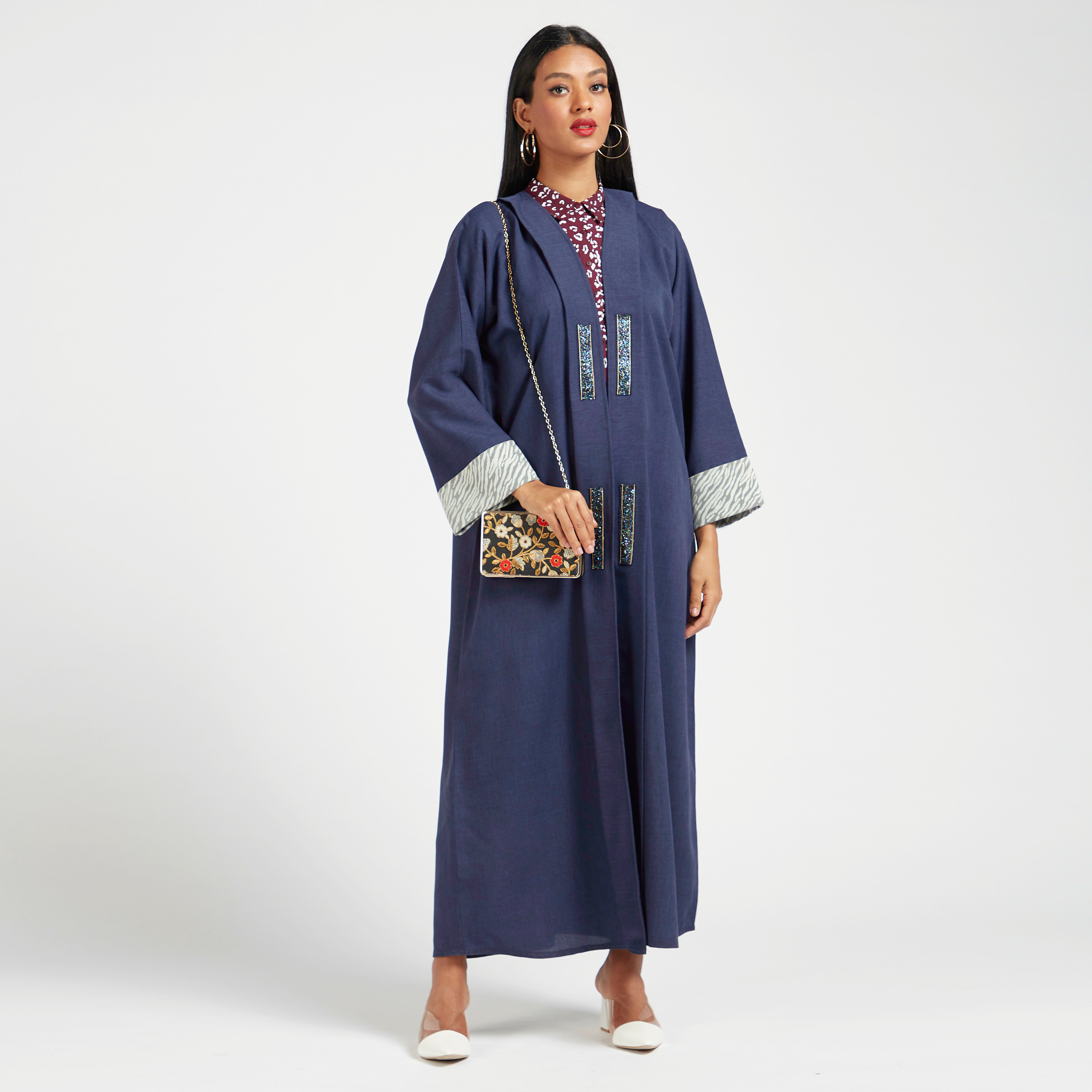 Yara Embellished Open Front Abaya-women-arabicclothing-abayas-image-2