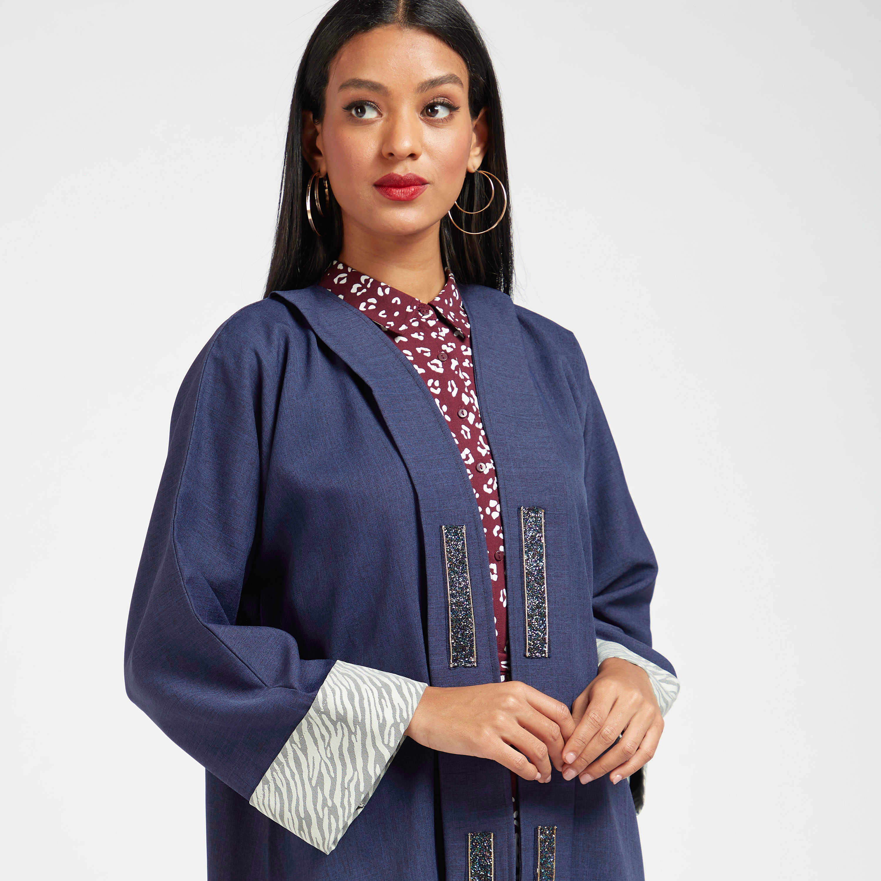 Yara Embellished Open Front Abaya-women-arabicclothing-abayas-image-3