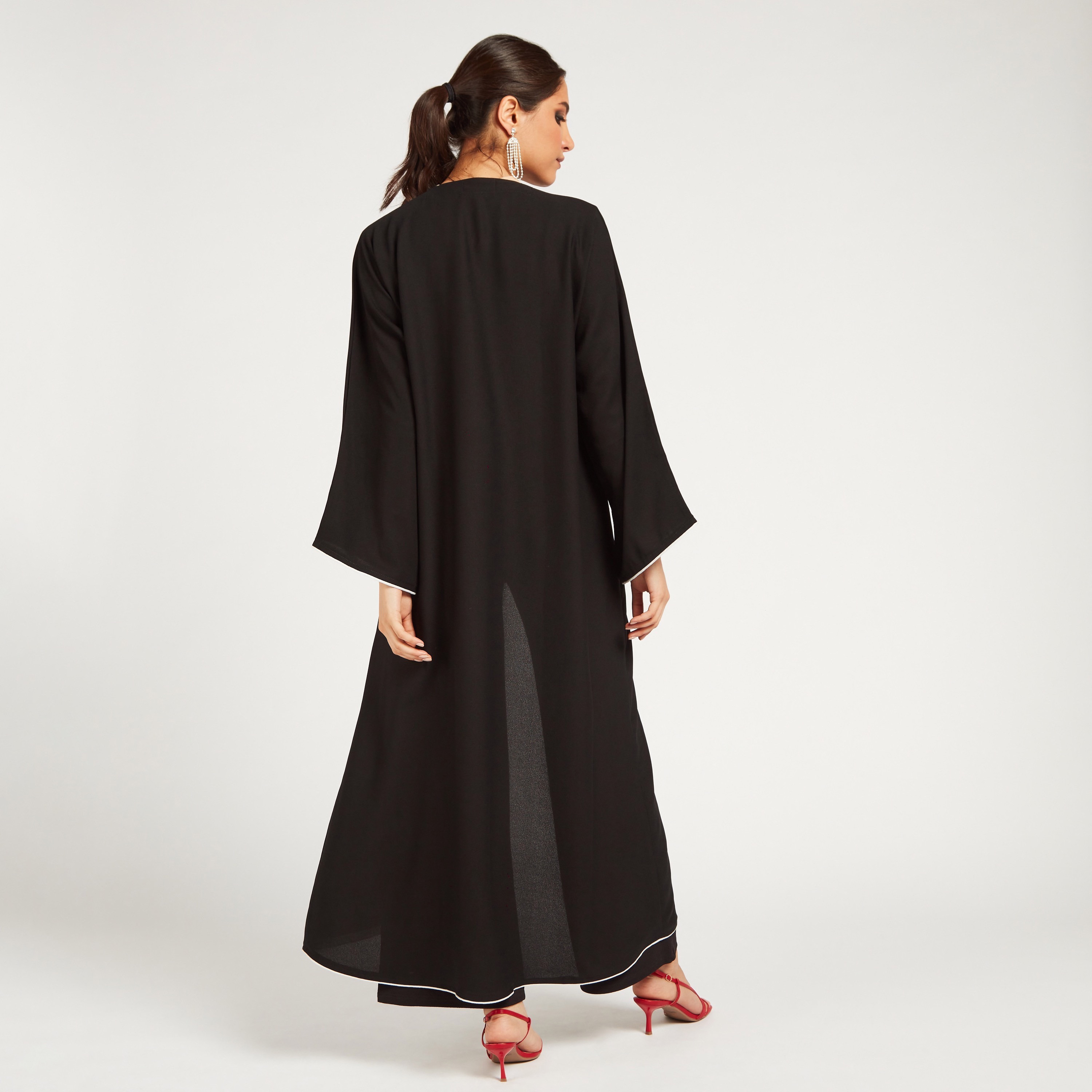 Yara Embellished A-line Abaya with Long Sleeves-women-arabicclothing-abayas-image-5