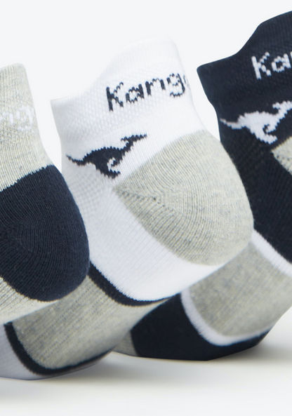 KangaROOS Printed Ankle Length Sports Socks - Set of 3-Boy%27s Socks-image-1
