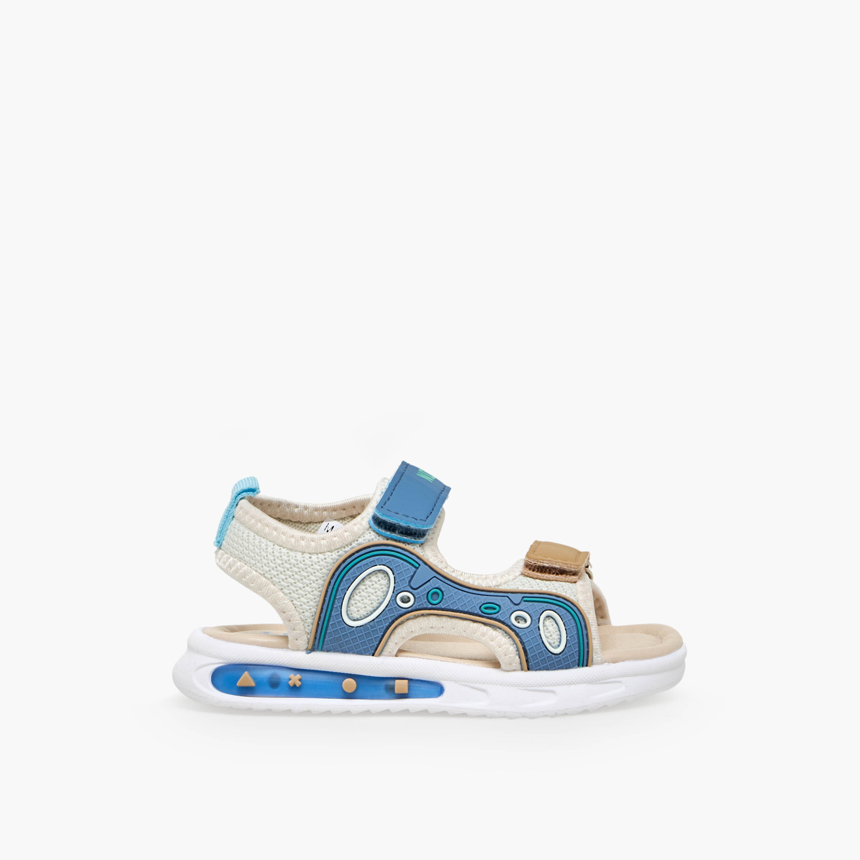 صندل بطبعات وشريط إغلاق لاصق للأولاد من إل بي إل من شو إكسبريس-boys-shoes-sandals-image-3