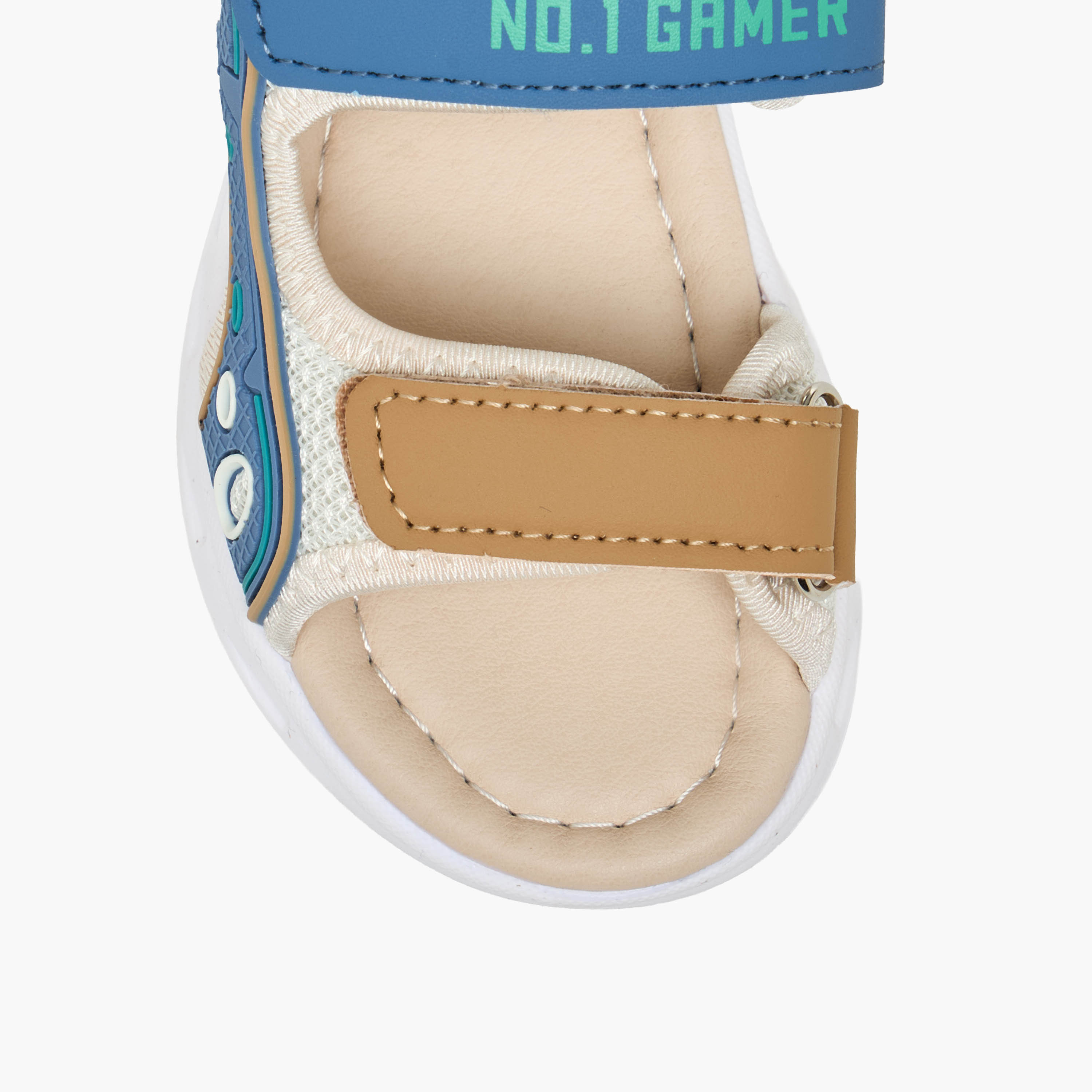 صندل بطبعات وشريط إغلاق لاصق للأولاد من إل بي إل من شو إكسبريس-boys-shoes-sandals-image-4