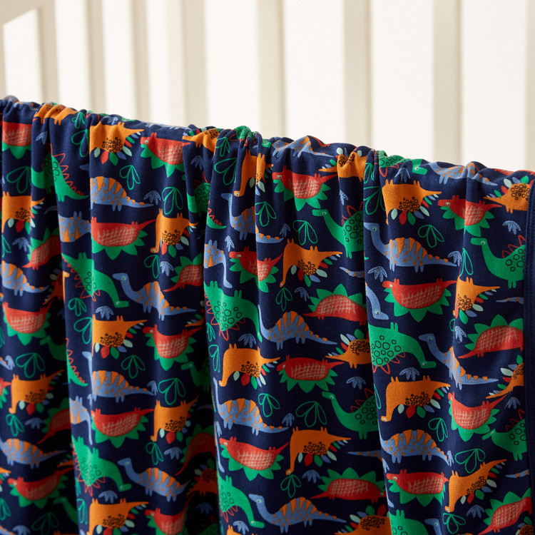 Juniors Dinosaur Print Receiving Blanket