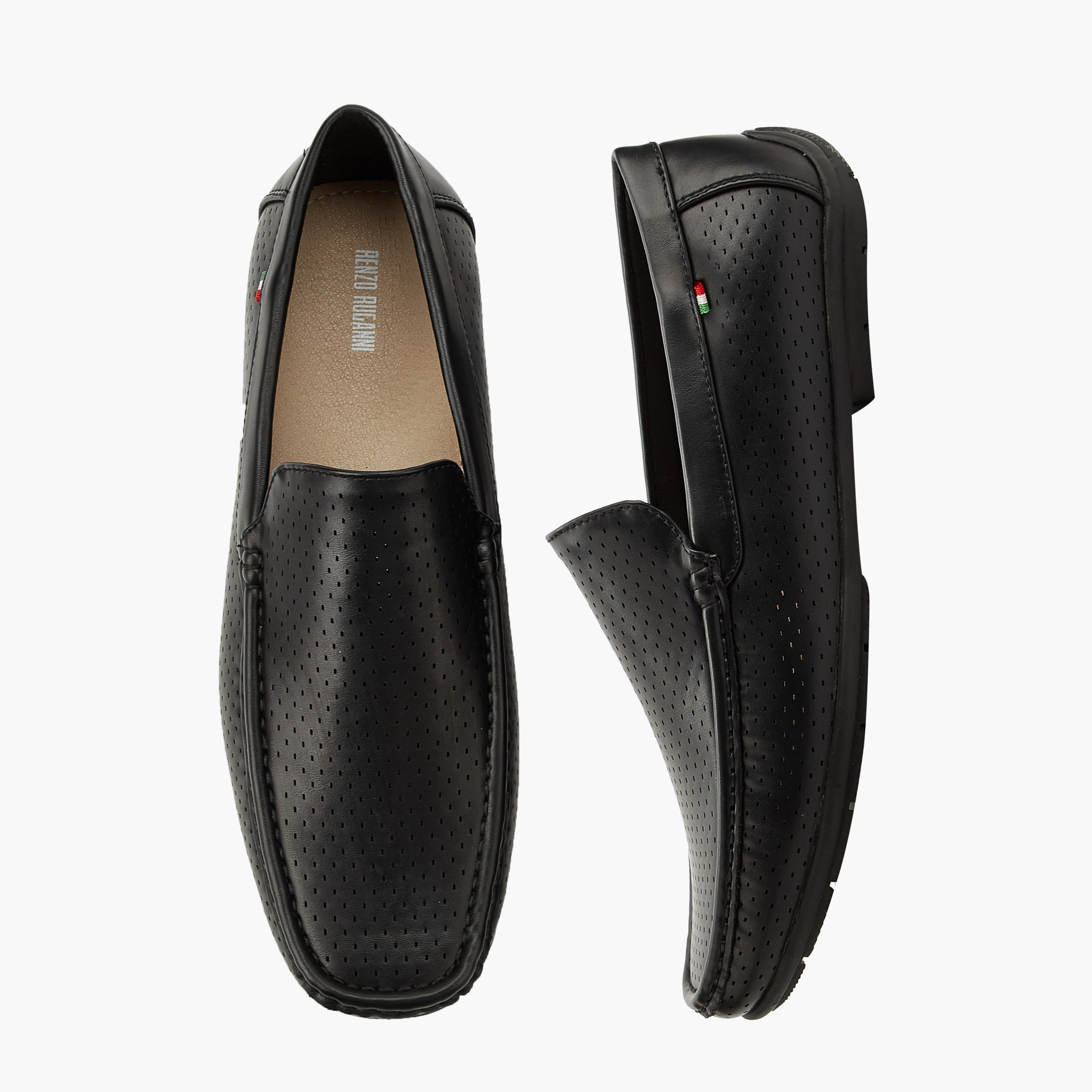Renzo Ruganni Men Textured Loafers-men-shoes-loafersandmoccasins-image-11