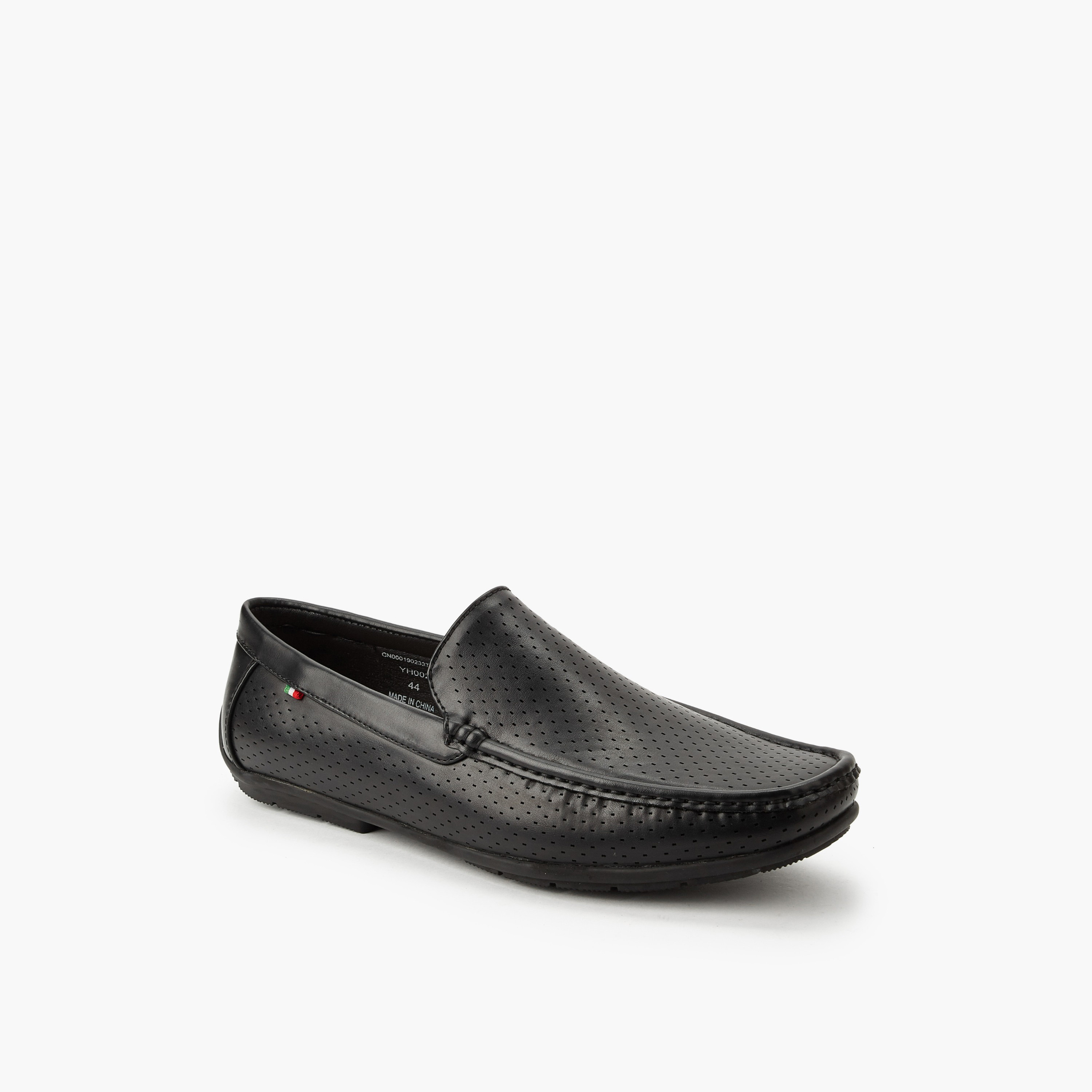 Renzo Ruganni Men Textured Loafers-men-shoes-loafersandmoccasins-image-2
