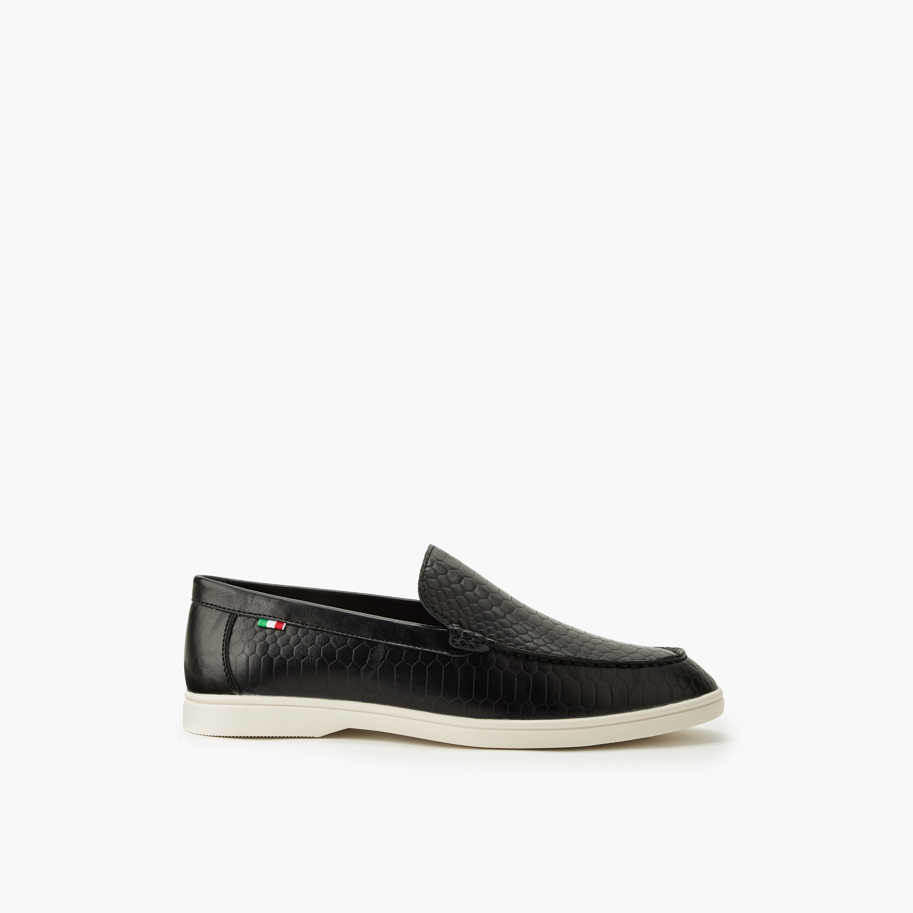 حذاء لوفر بارز الملمس سهل الارتداء للرجال من رينزو روجاني-men-shoes-loafersandmoccasins-image-3