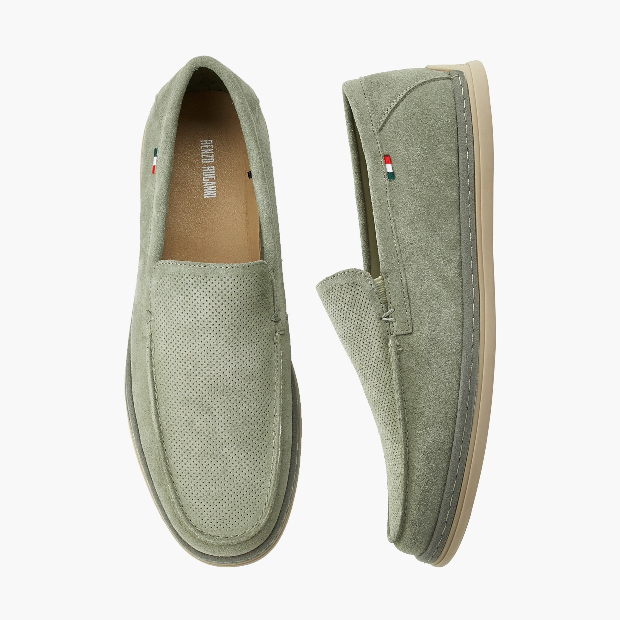 Renzo Ruganni Men Textured Slip-On Loafers-men-shoes-loafersandmoccasins-image-1