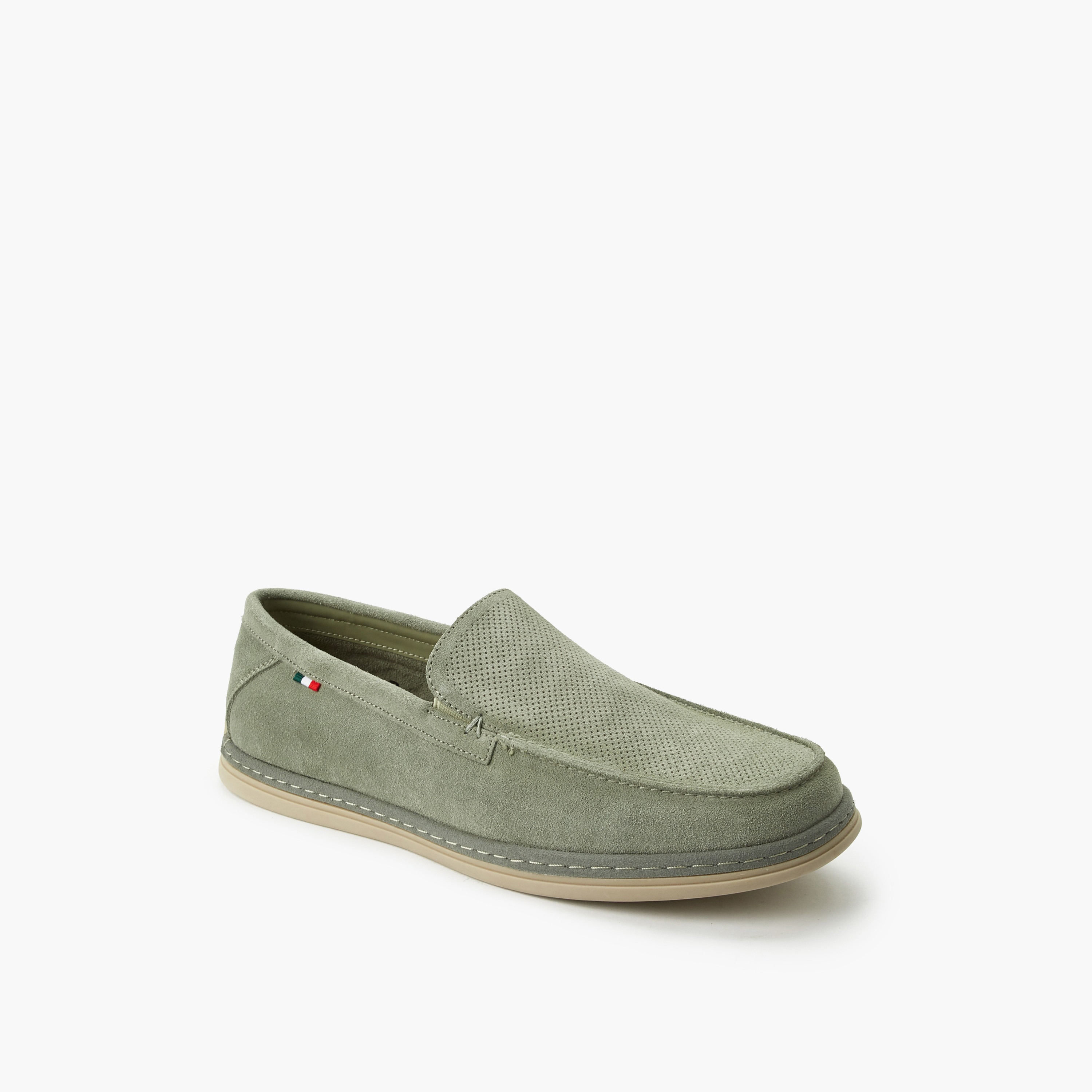 Renzo Ruganni Men Textured Slip-On Loafers-men-shoes-loafersandmoccasins-image-2