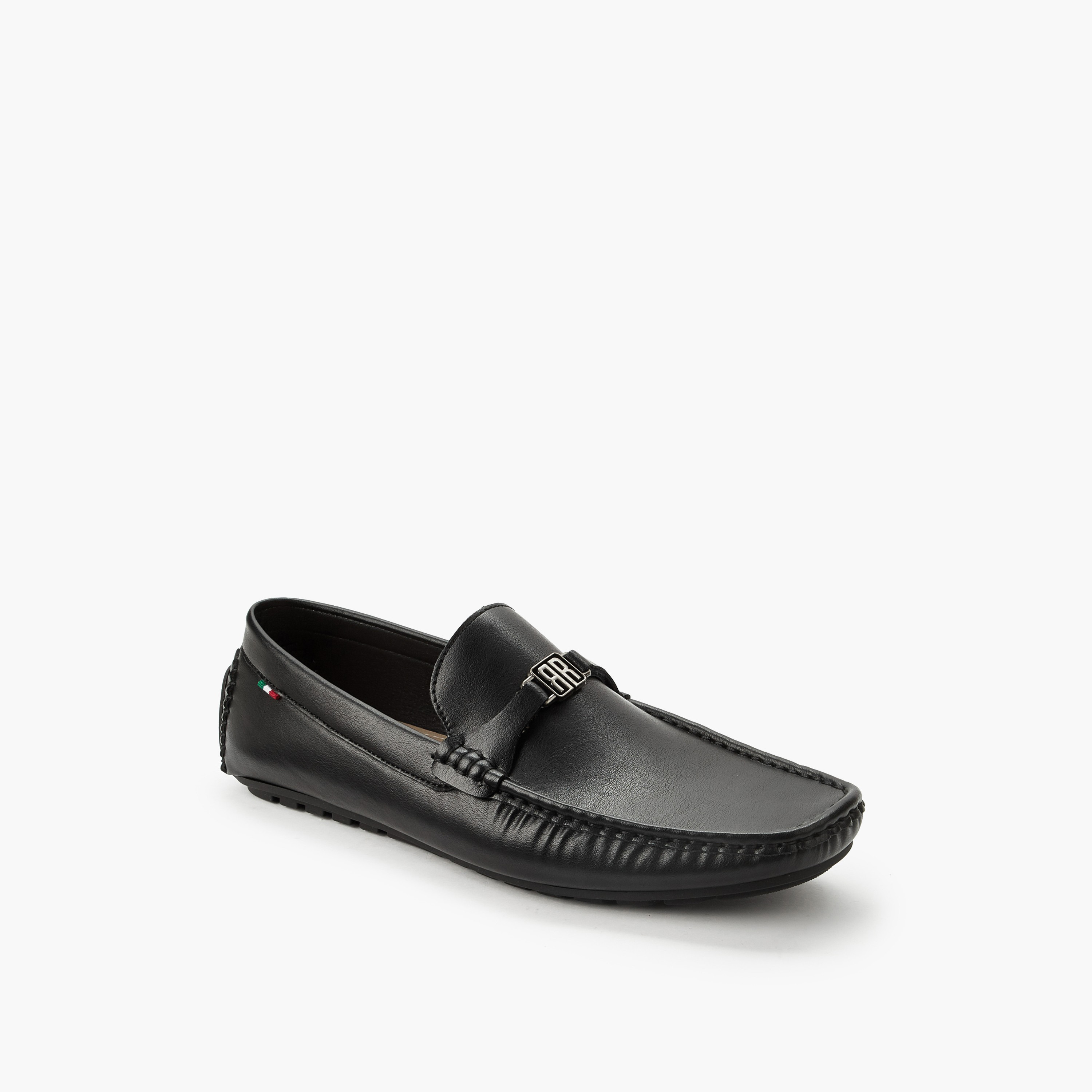 حذاء لوفر سهل الارتداء بزينة ميتاليك للرجال من رينزو روجاني-men-formalshoes-image-2
