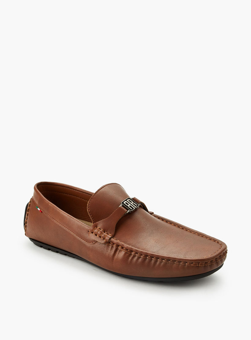 حذاء لوفر سهل الارتداء بزينة ميتاليك للرجال من رينزو روجاني-men-formalshoes-image-2