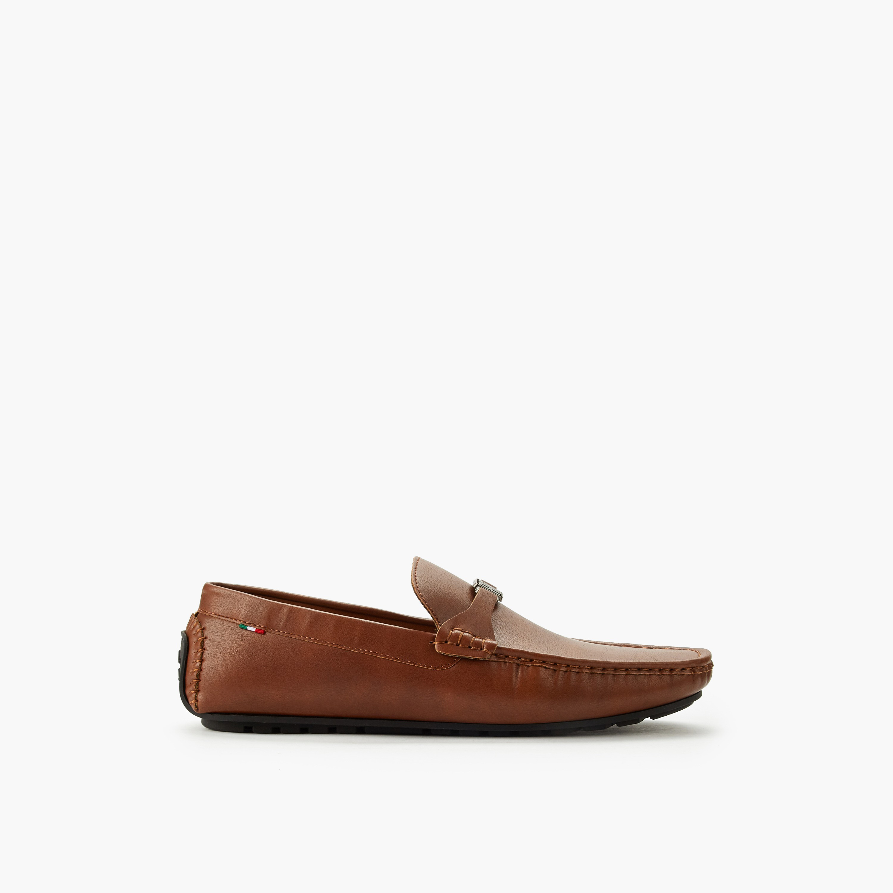 حذاء لوفر سهل الارتداء بزينة ميتاليك للرجال من رينزو روجاني-men-formalshoes-image-3