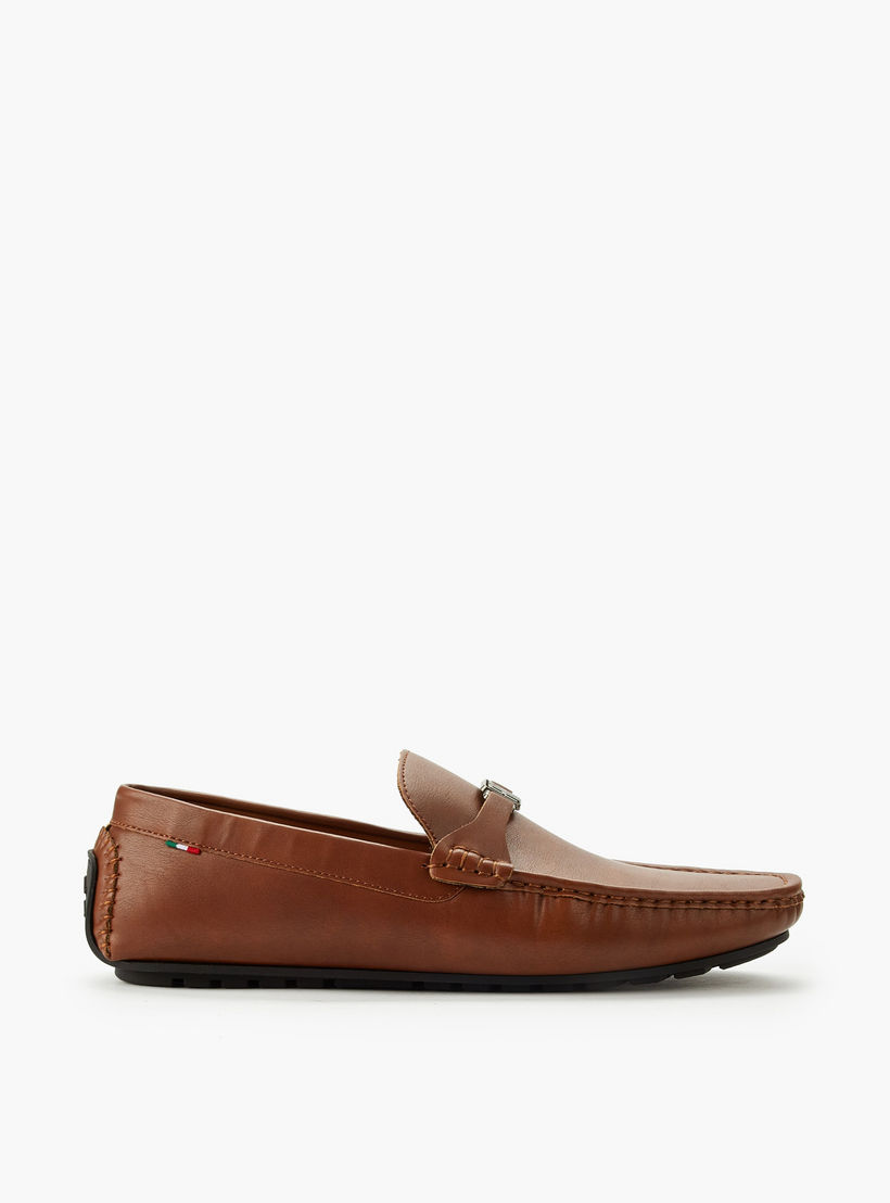 حذاء لوفر سهل الارتداء بزينة ميتاليك للرجال من رينزو روجاني-men-formalshoes-image-3