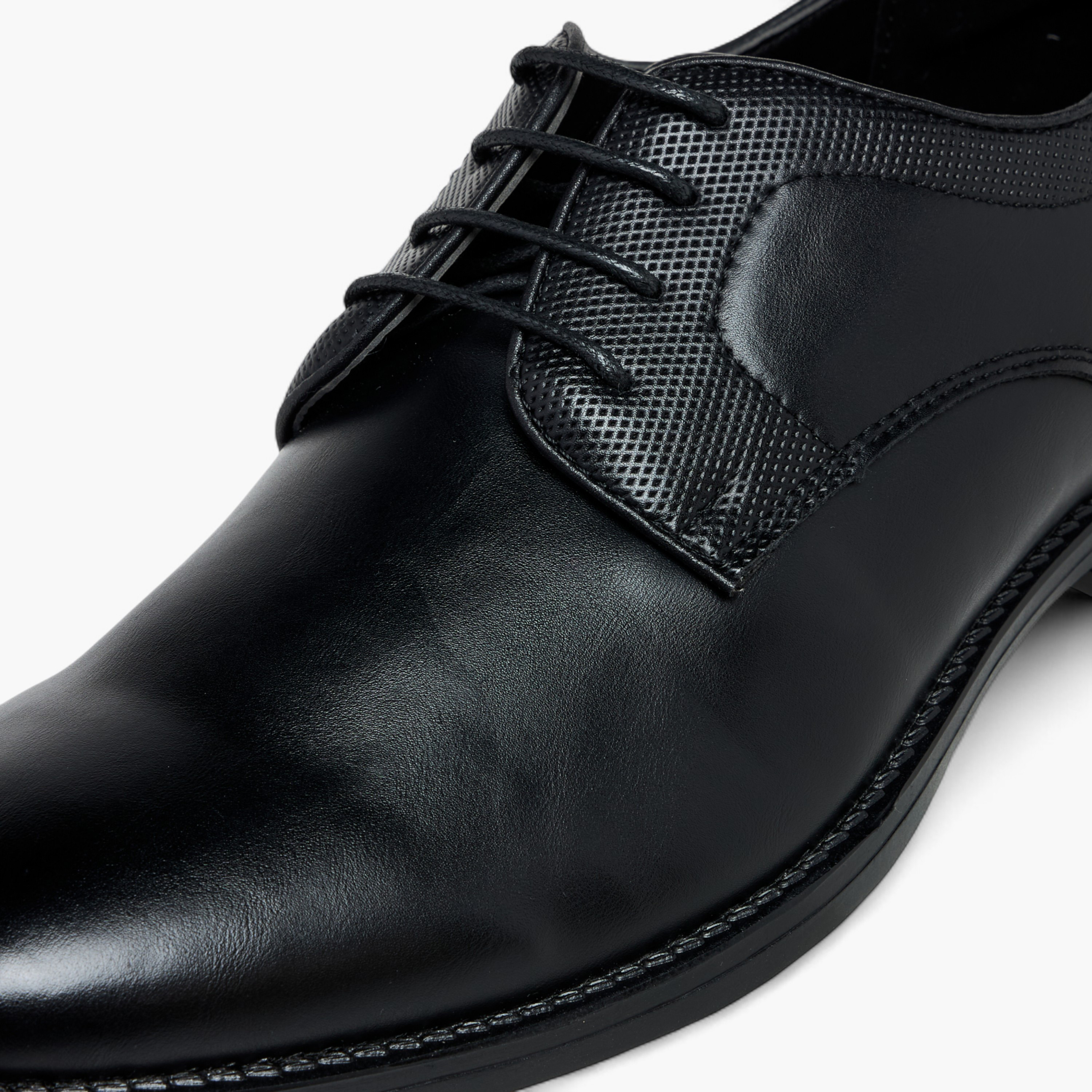 LBL by Shoexpress Solid Lace-Up Derby Shoes-men-shoes-formalshoes-image-4