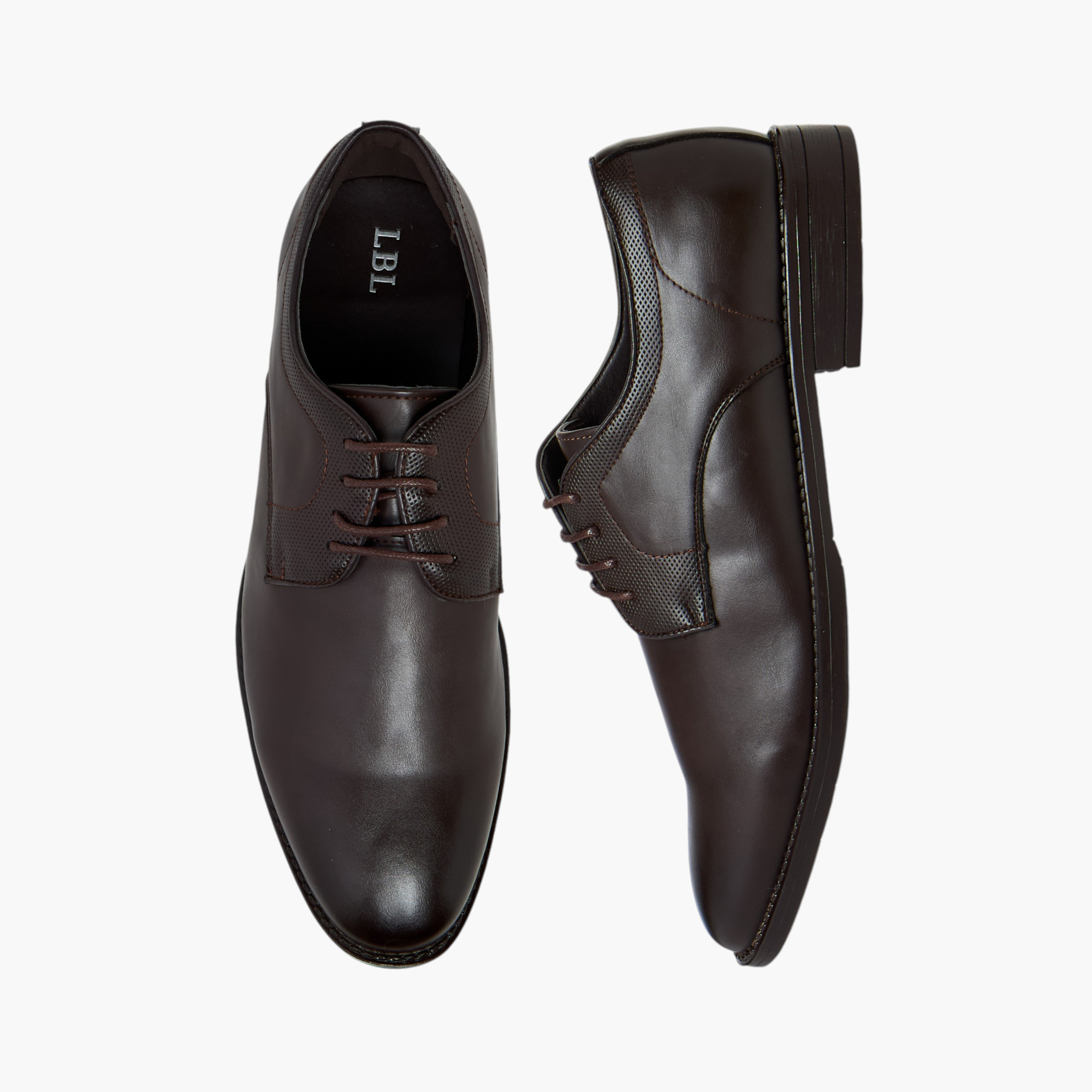 حذاء ديربي سادة برباط إغلاق من إل بي إل من شو إكسبريس-men-shoes-formalshoes-image-1