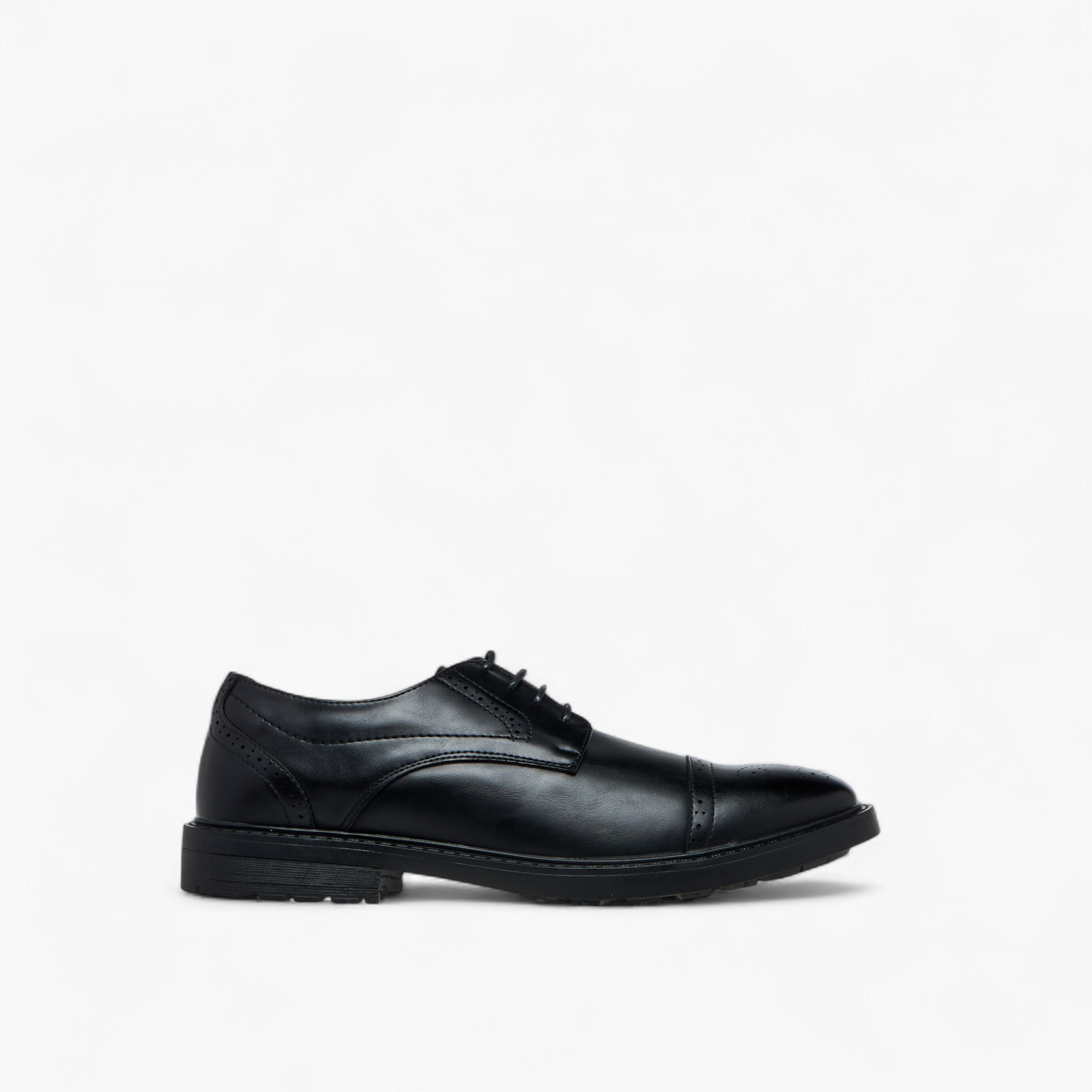 LBL by Shoexpress Perforated Lace-Up Derby Shoes-men-shoes-formalshoes-image-3