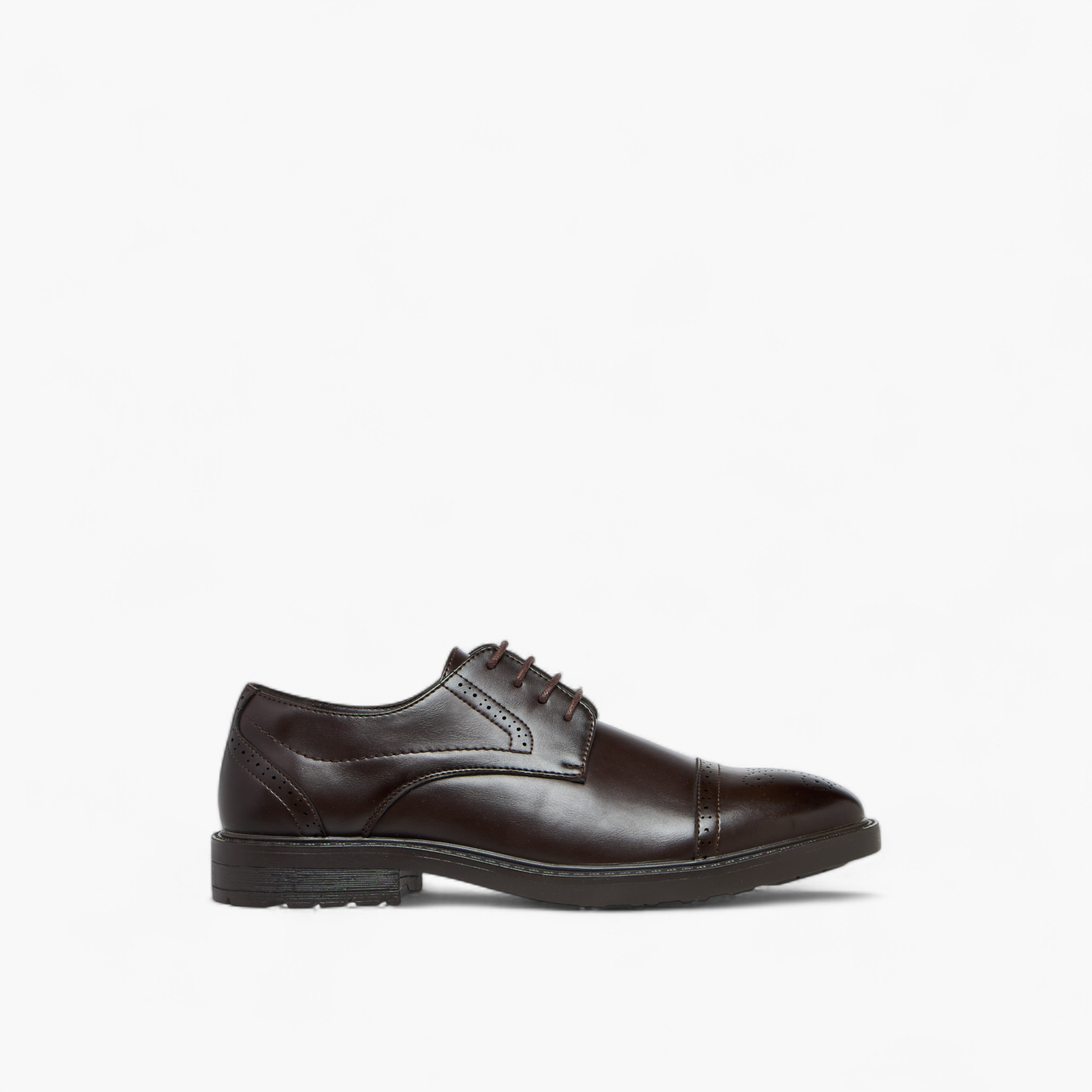 LBL by Shoexpress Perforated Lace-Up Derby Shoes-men-shoes-formalshoes-image-3