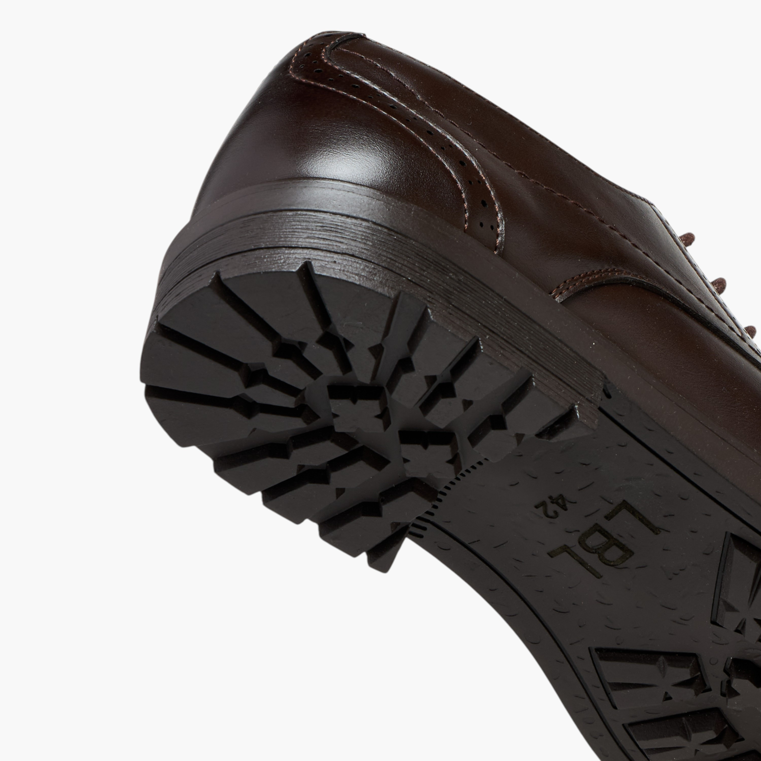 LBL by Shoexpress Perforated Lace-Up Derby Shoes-men-shoes-formalshoes-image-5