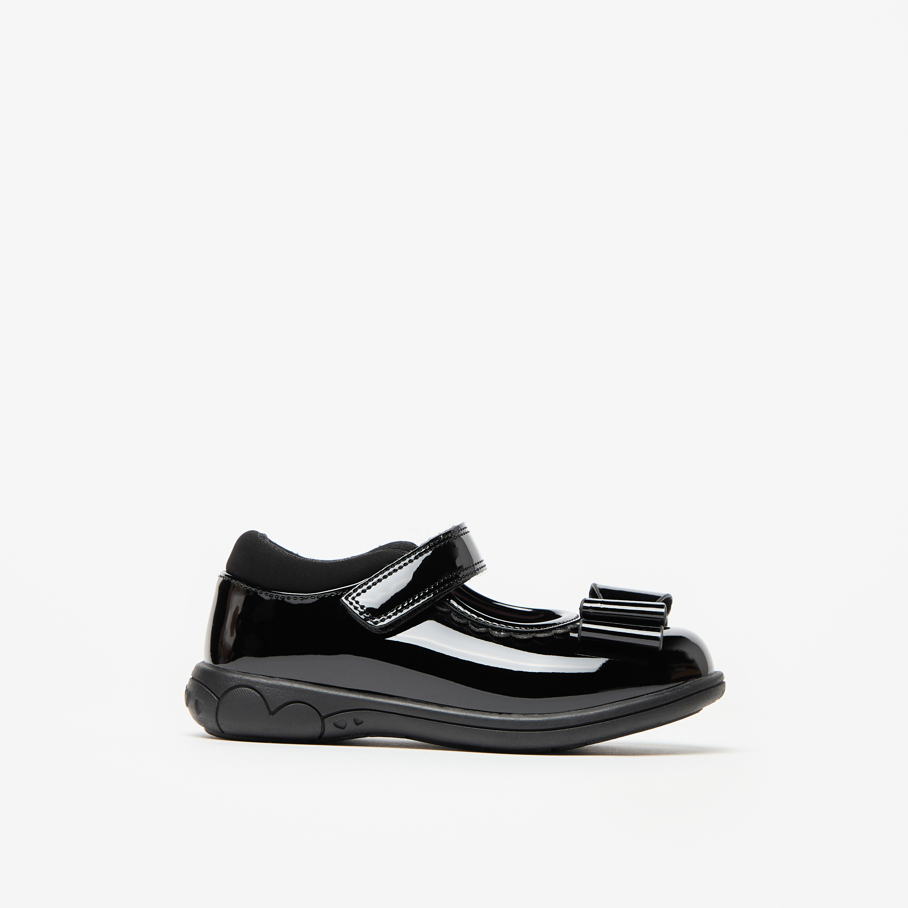 Juniors Bow Accent Mary Jane Shoes with Hook and Loop Closure-girls-shoes-schoolshoes-image-3