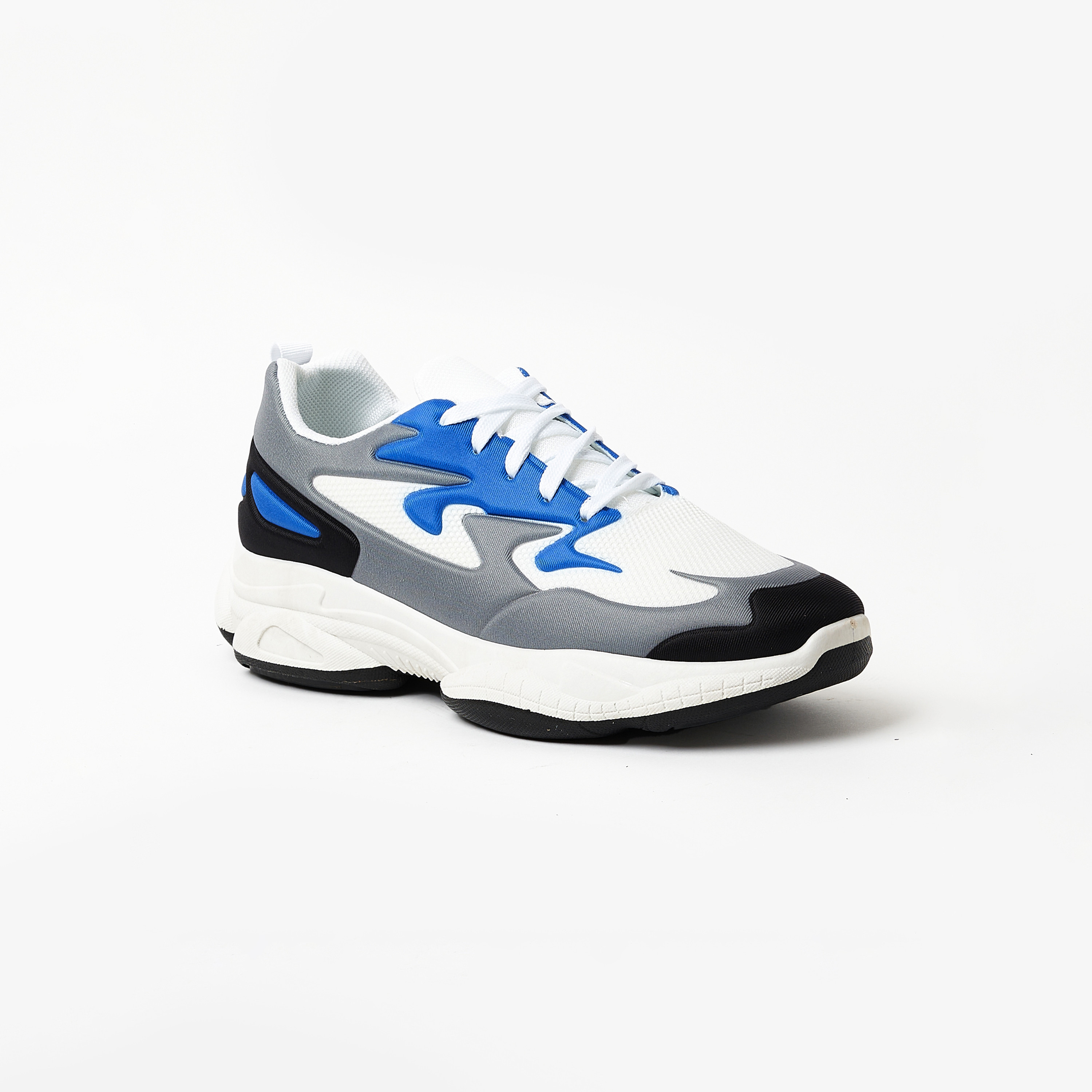  YJM003 | سنيكرز جيومني ذو مكتنزة وكلر بلوك للرجال مع رباط برقبة منخفضة -men-shoes-sneakers-image-1