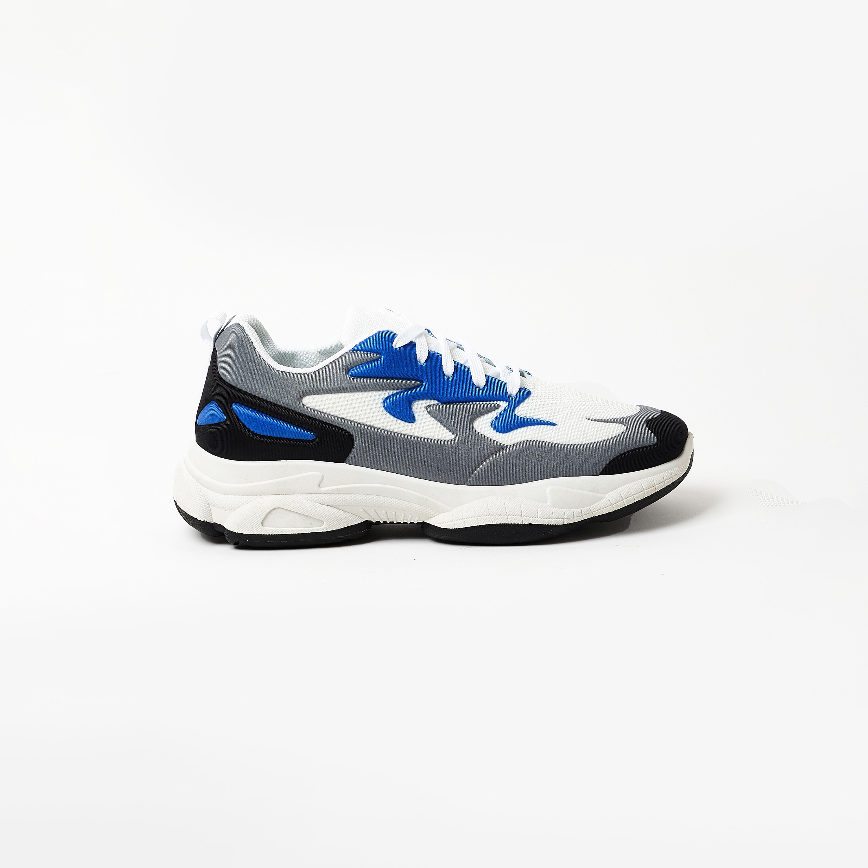  YJM003 | سنيكرز جيومني ذو مكتنزة وكلر بلوك للرجال مع رباط برقبة منخفضة -men-shoes-sneakers-image-2