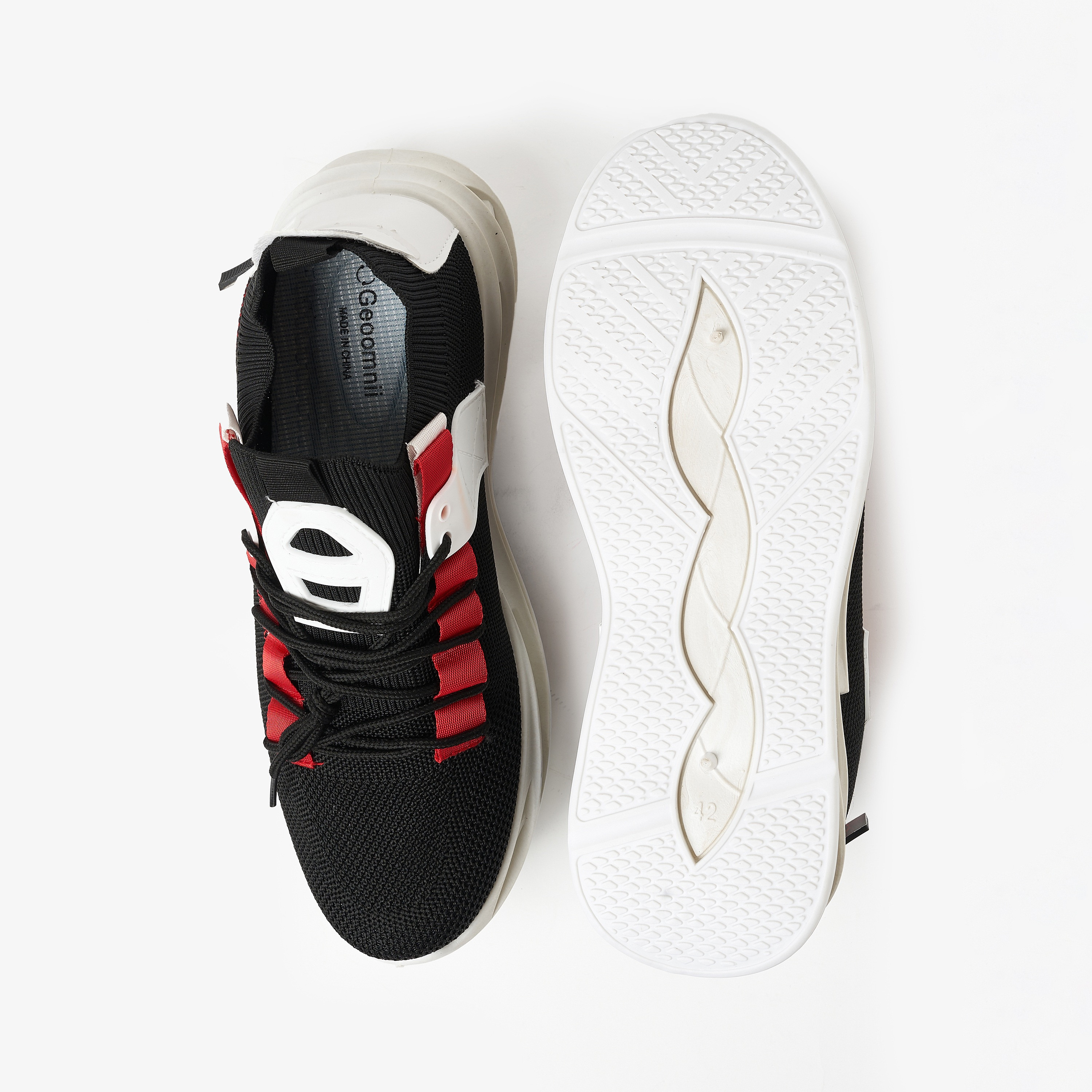 YJM009 | سنيكرز جيومني ذو مكتنزة للرجال مع رباط برقبة منخفضة-men-shoes-sneakers-image-5