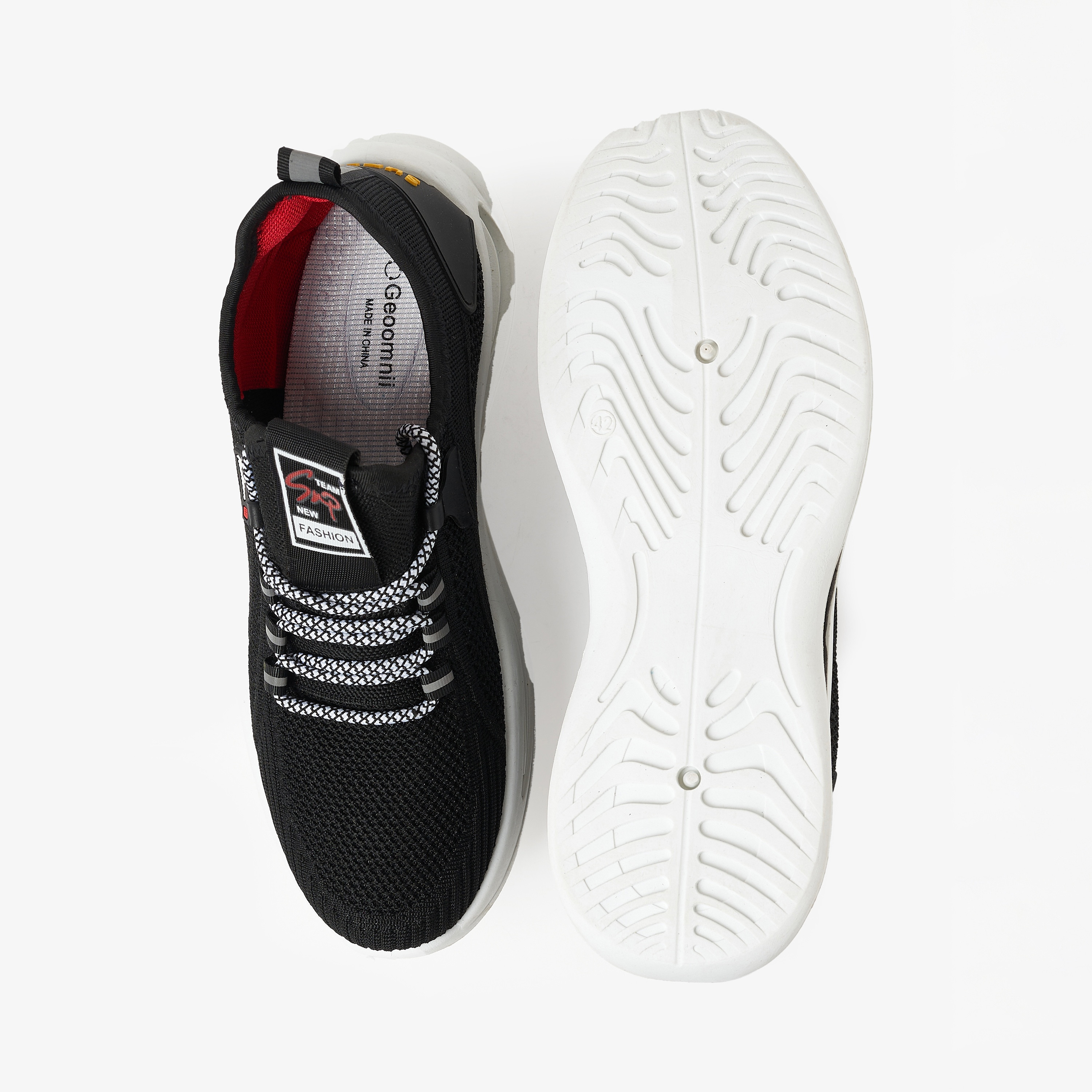 YJM022 | سنيكرز جيومني ذو مكتنزة للرجال مع رباط برقبة منخفضة-men-shoes-sneakers-image-10