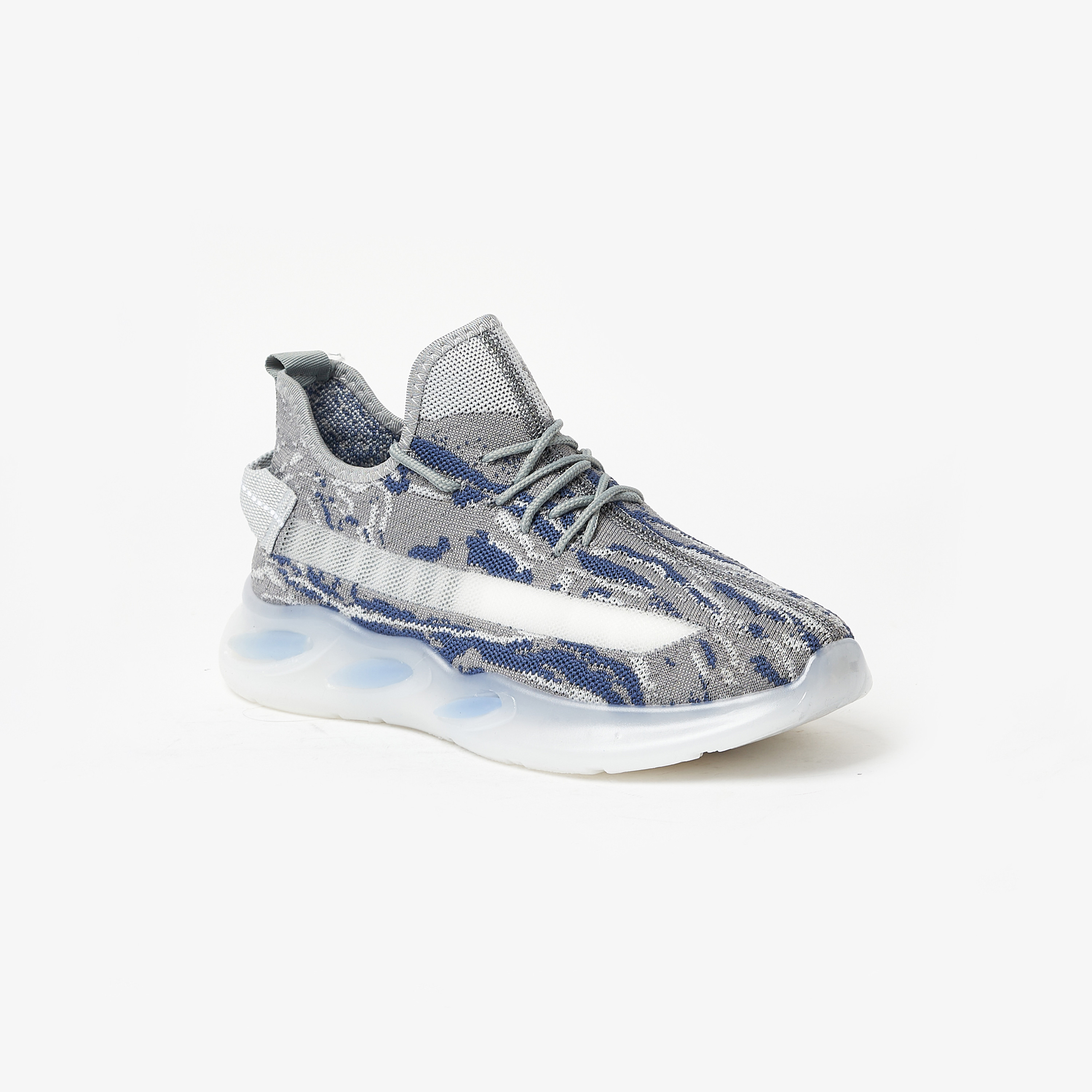 Geoomnii Men's Colour Block Low Top Chunky Lace-Up Sneakers | YJM097-men-shoes-sneakers-image-1