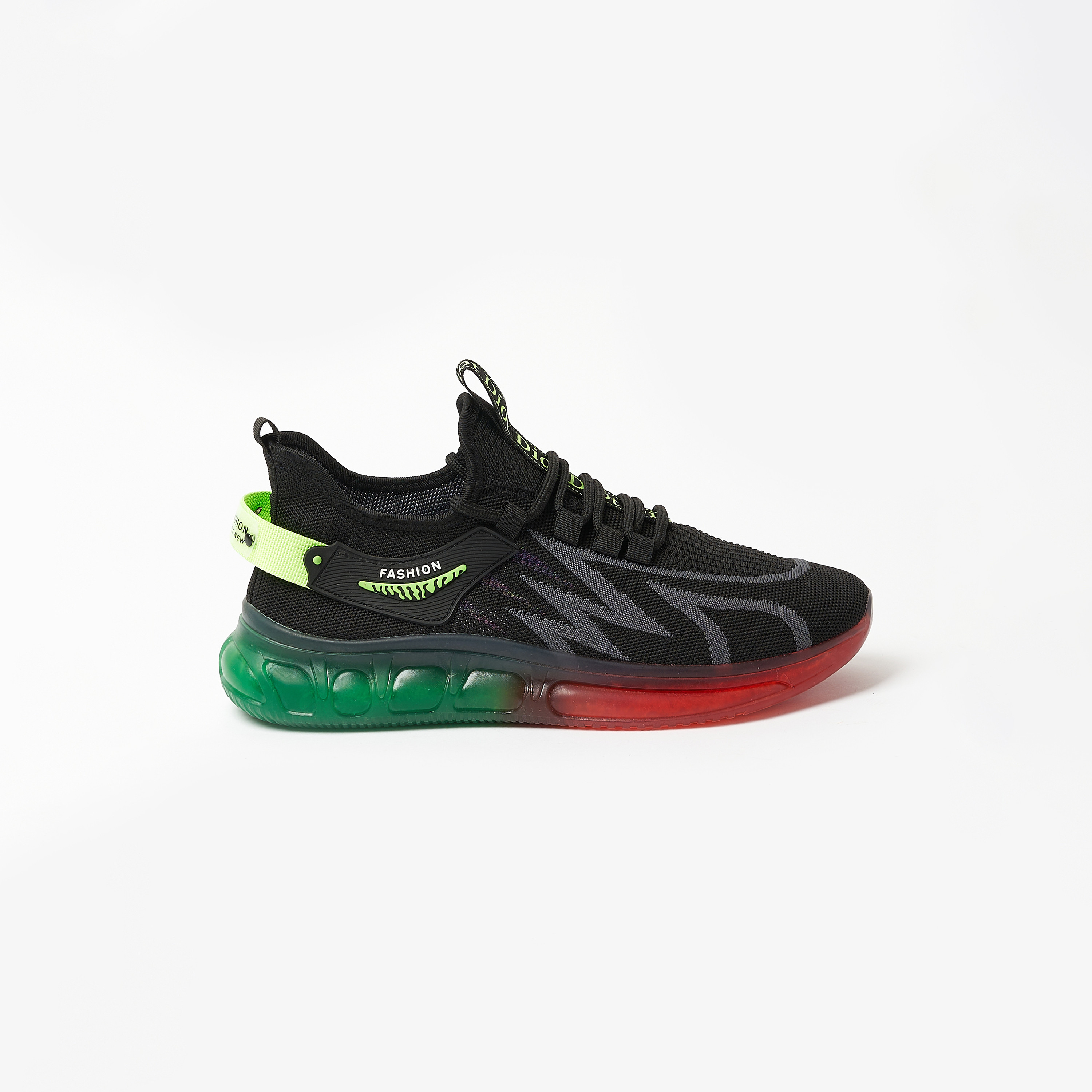 أحذية رياضية رجالية من Geoomnii ذات كتلة ألوان منخفضة من الأعلى برباط مكتنز | YJM137-men-shoes-sneakers-image-2