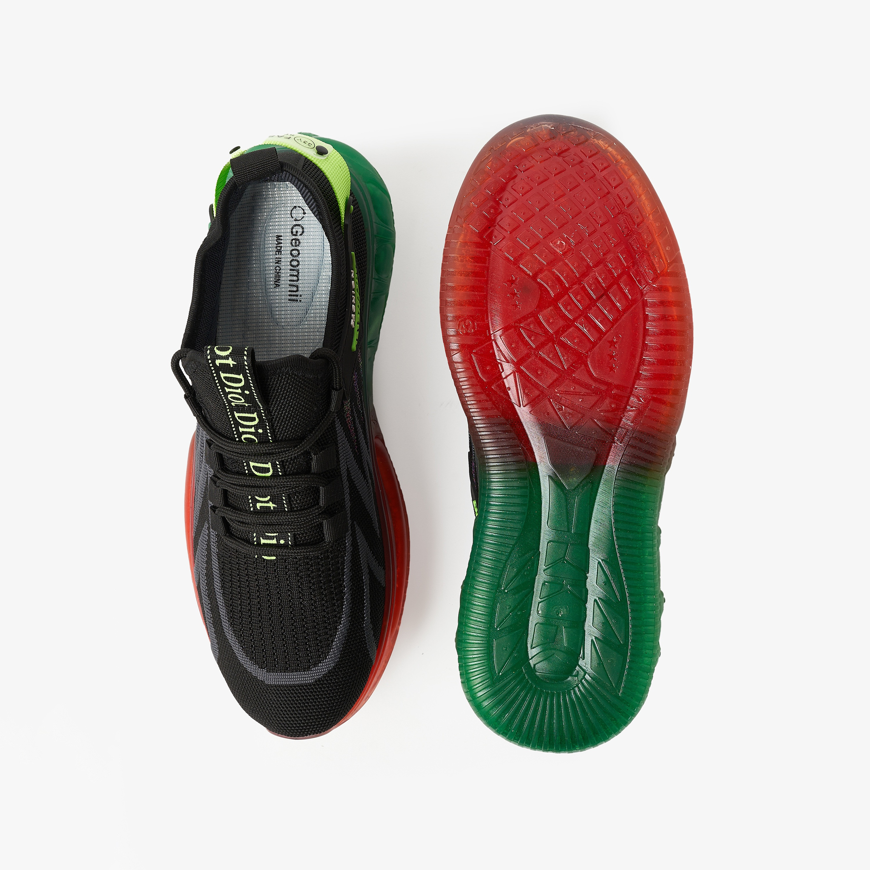 أحذية رياضية رجالية من Geoomnii ذات كتلة ألوان منخفضة من الأعلى برباط مكتنز | YJM137-men-shoes-sneakers-image-5
