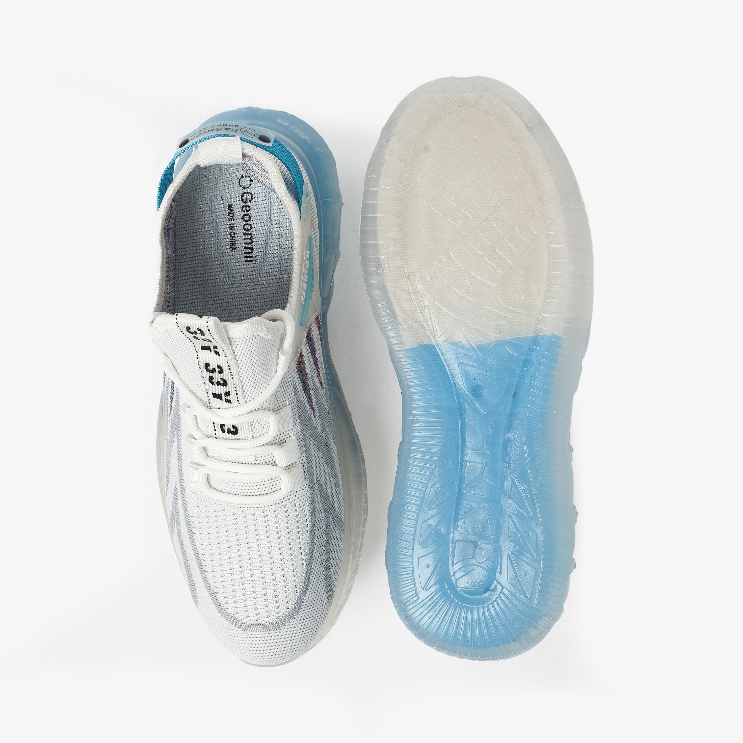 أحذية رياضية رجالية من Geoomnii ذات كتلة ألوان منخفضة من الأعلى برباط مكتنز | YJM137-men-shoes-sneakers-image-9