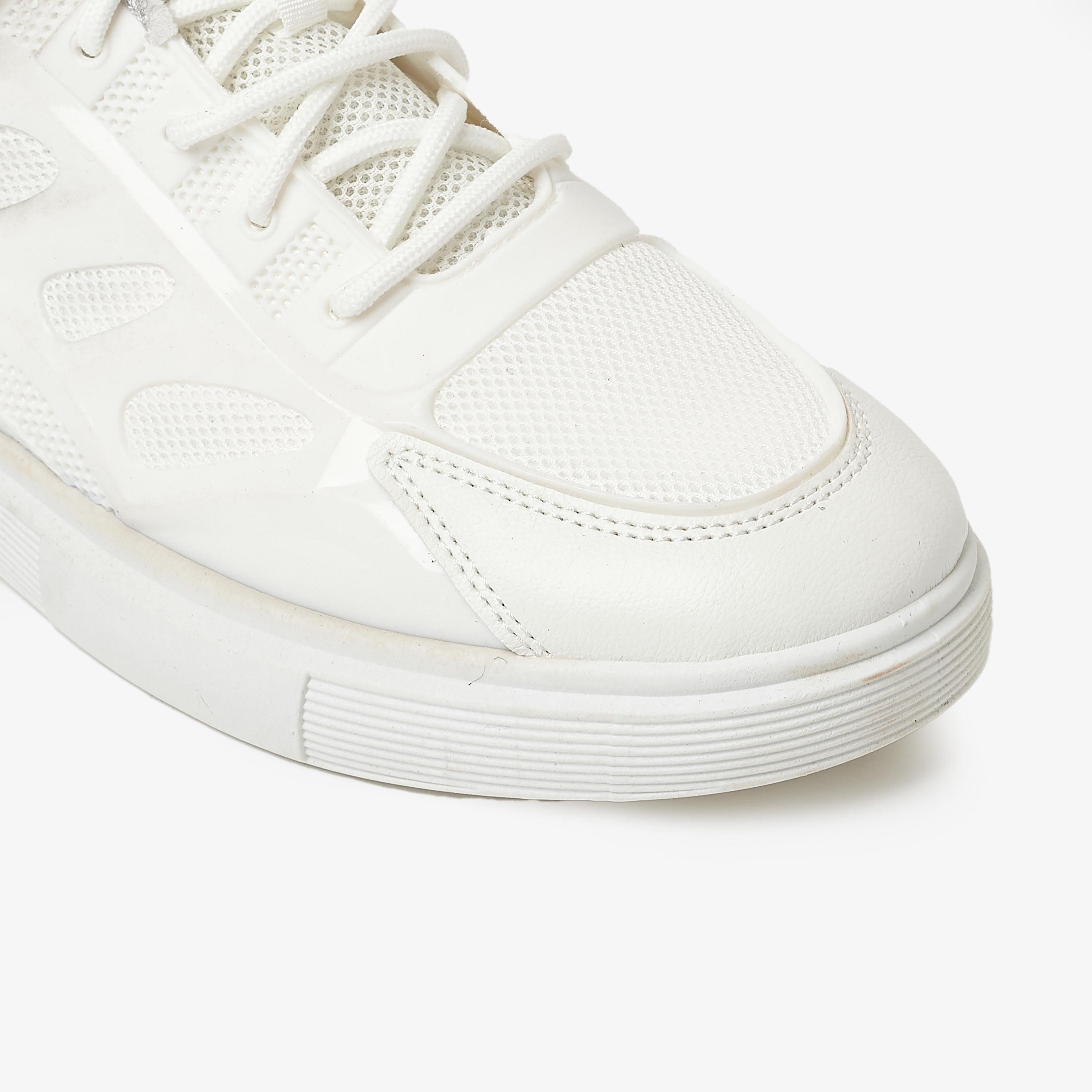 Geoomnii Men's Colour Block Low Top Lace-Up Sneakers | YJM144-men-shoes-sneakers-image-4