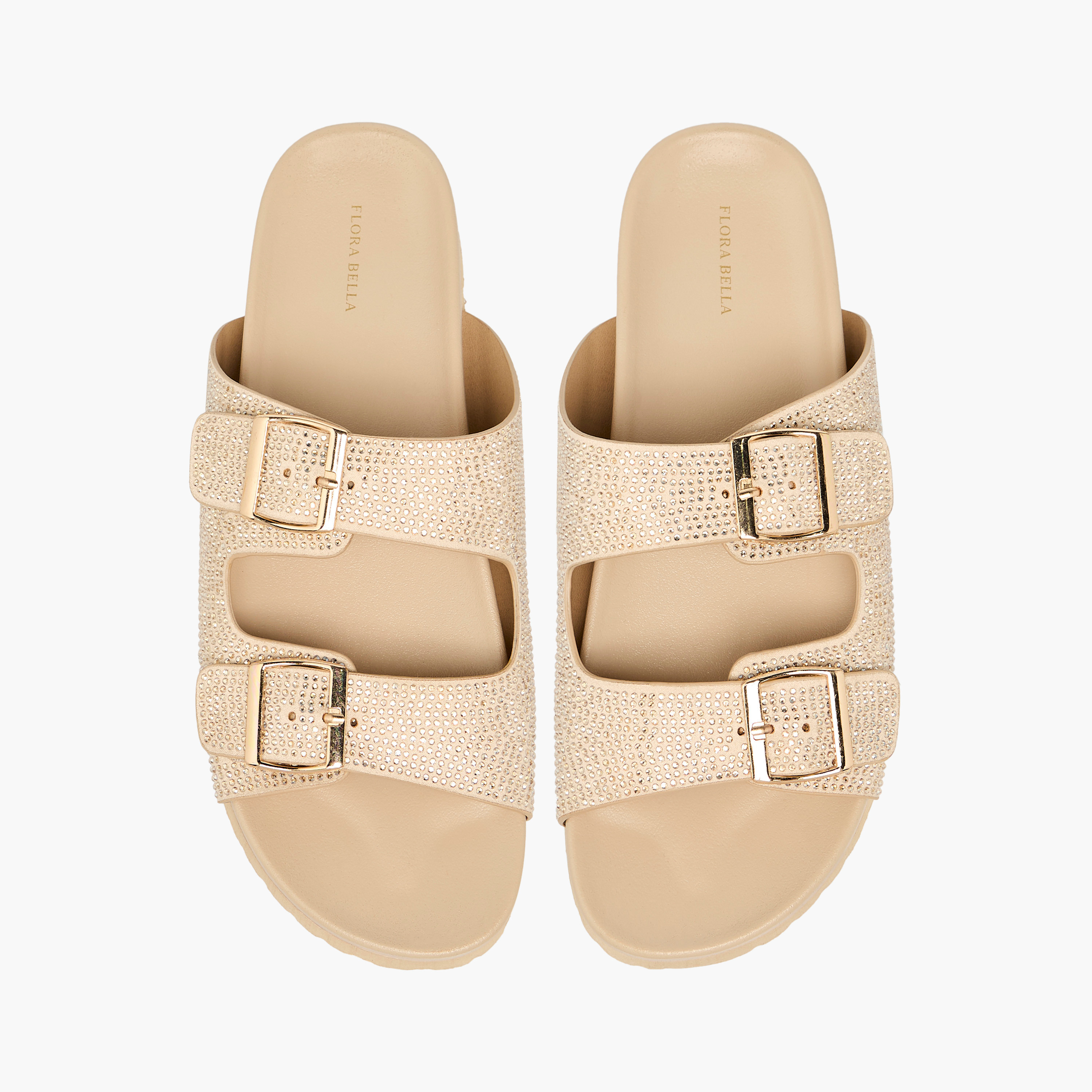 Flora Bella Women's Buckle Accent Slip-On Sandals-women-shoes-flats-sandals-image-1
