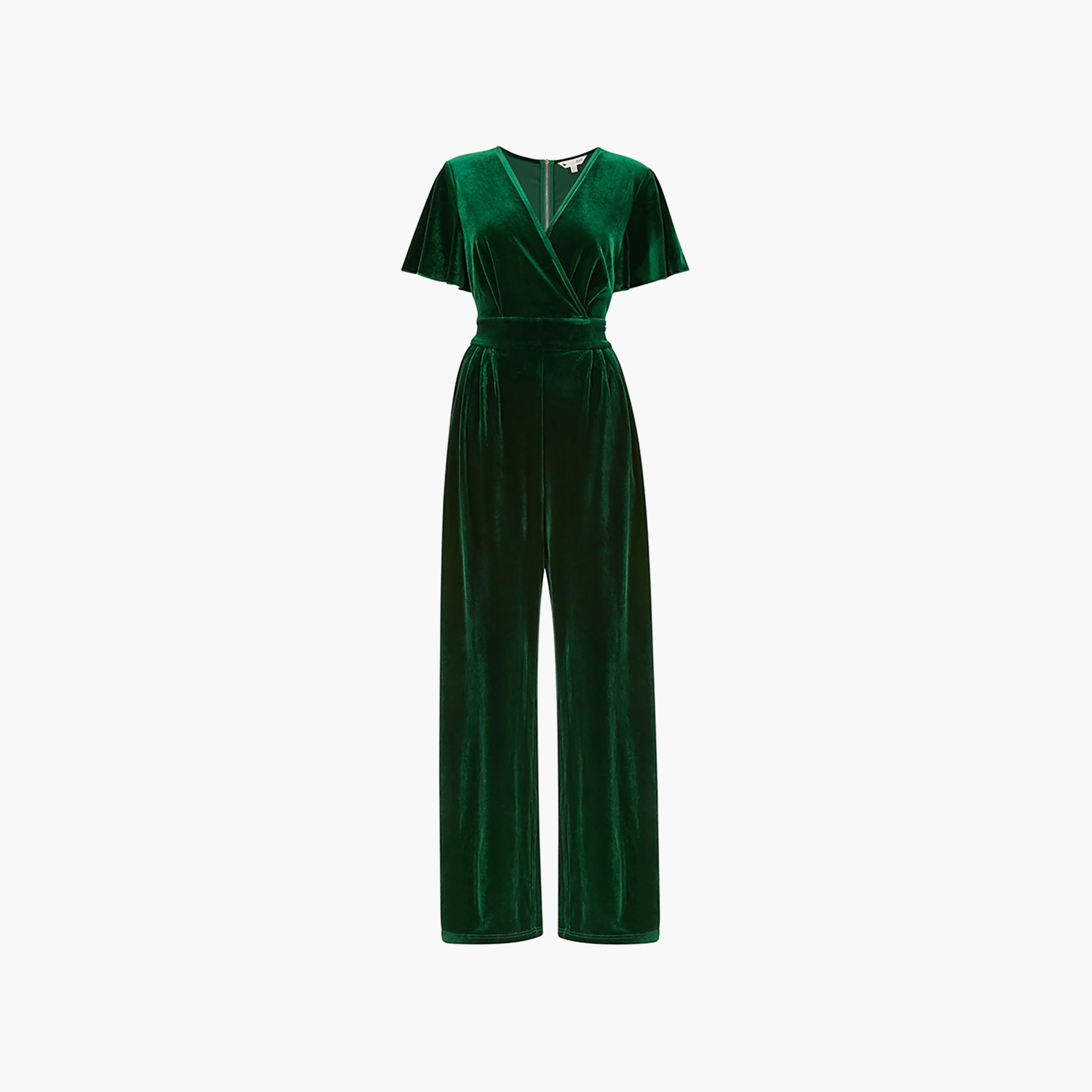 Yumi Green Evening Women's Jumpsuit with Angel Sleeves-women-clothing-jumpsuits-image-4