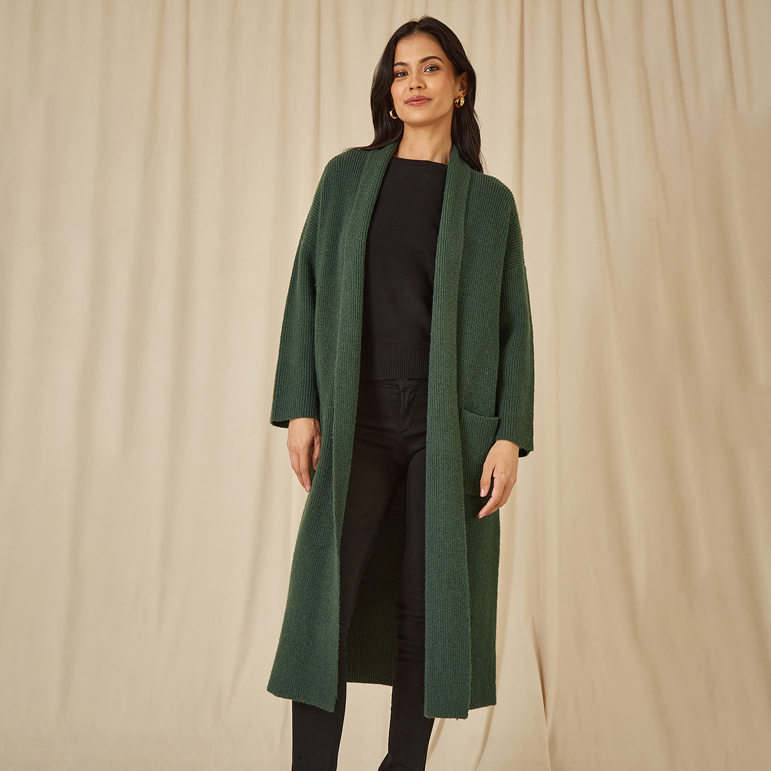 كارديجان نسائي طويل محبوك مع جيوب من يامي-women-clothing-cardigansandjumpers-cardigans-image-2