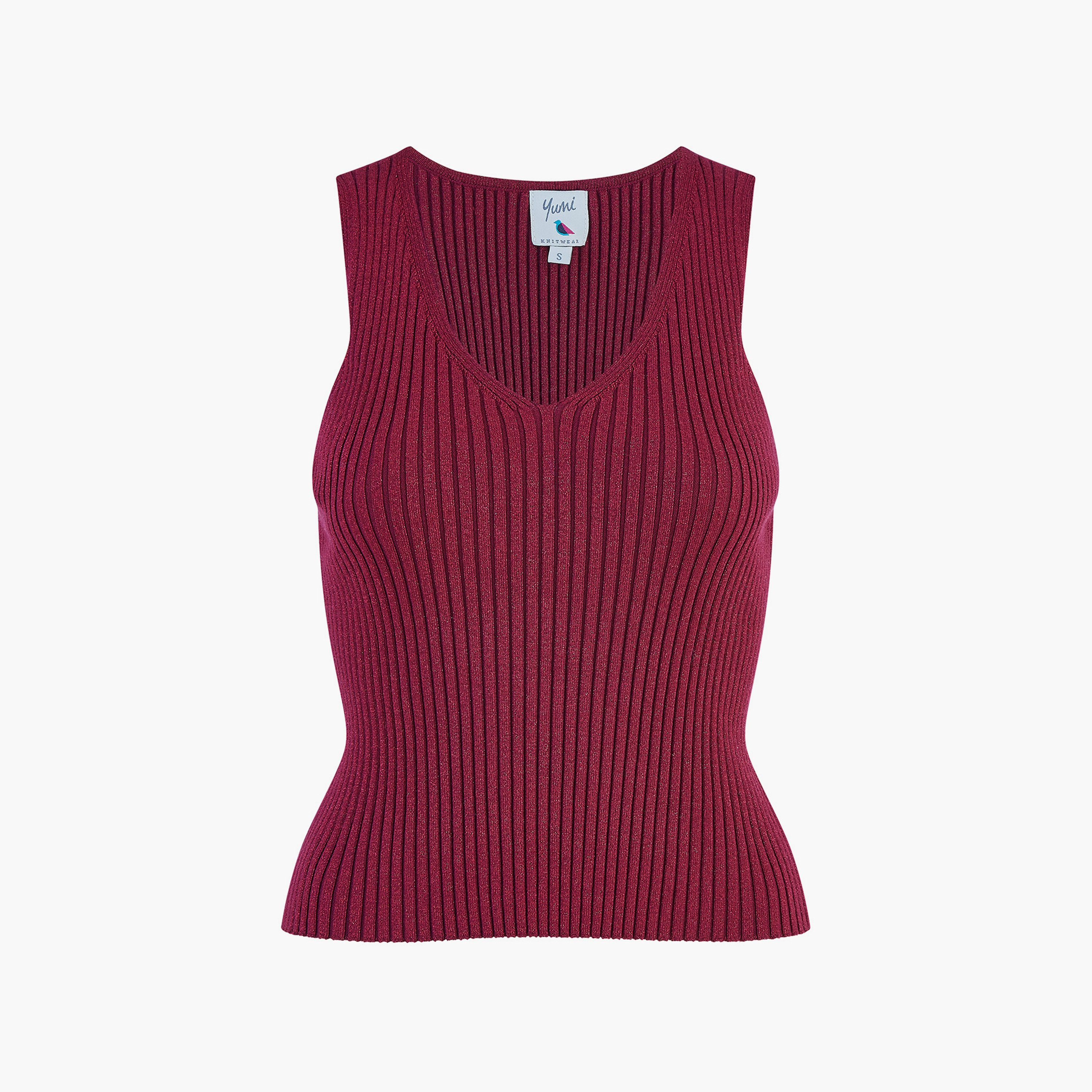 جامبر فيست نسائي محبوك باللون العنابي المعدني من يامي-women-winterwear-cardigansandjumpers-jumpers-image-2