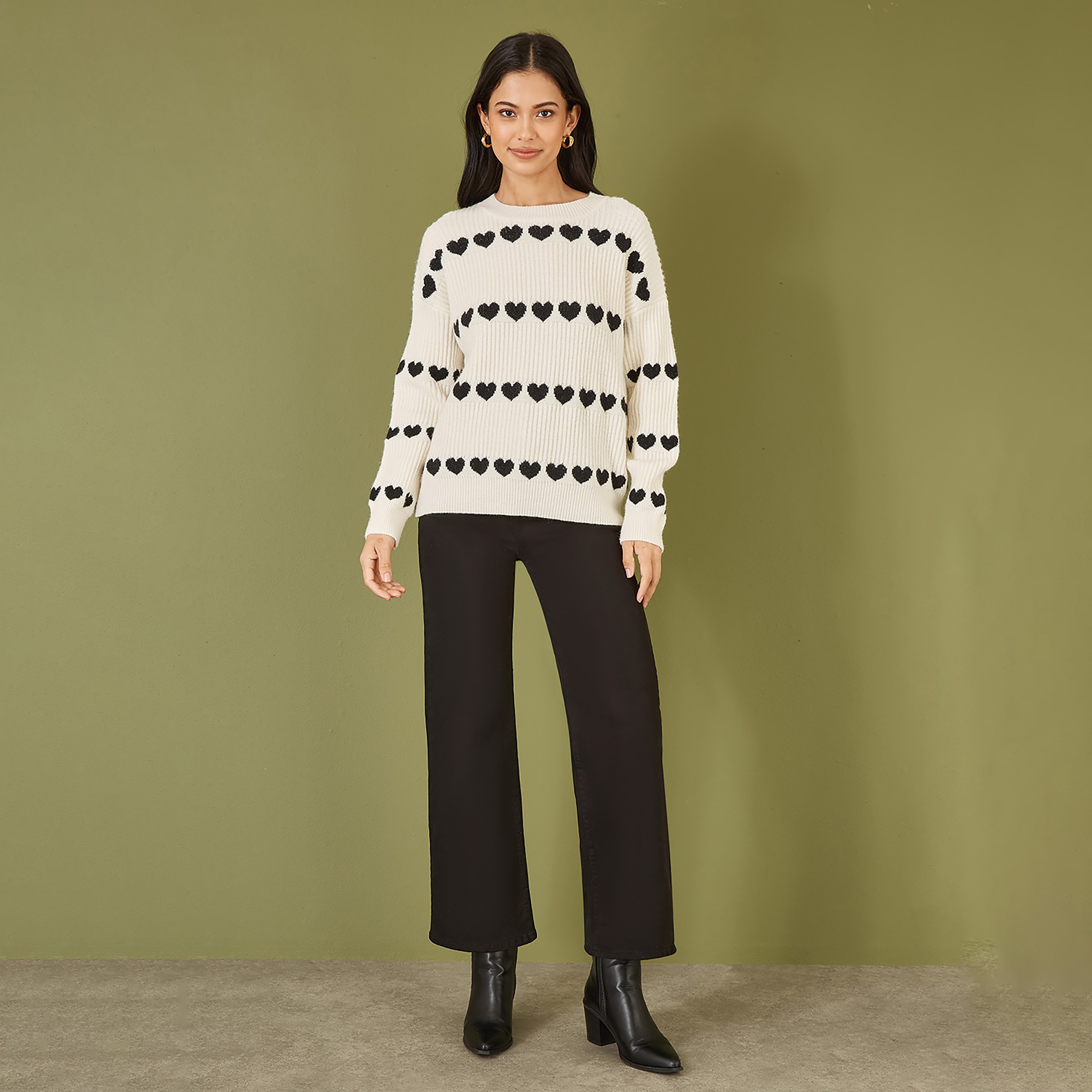 جامبر نسائي محبوك بخطوط على شكل قلب من يامي-women-winterwear-cardigansandjumpers-jumpers-image-2