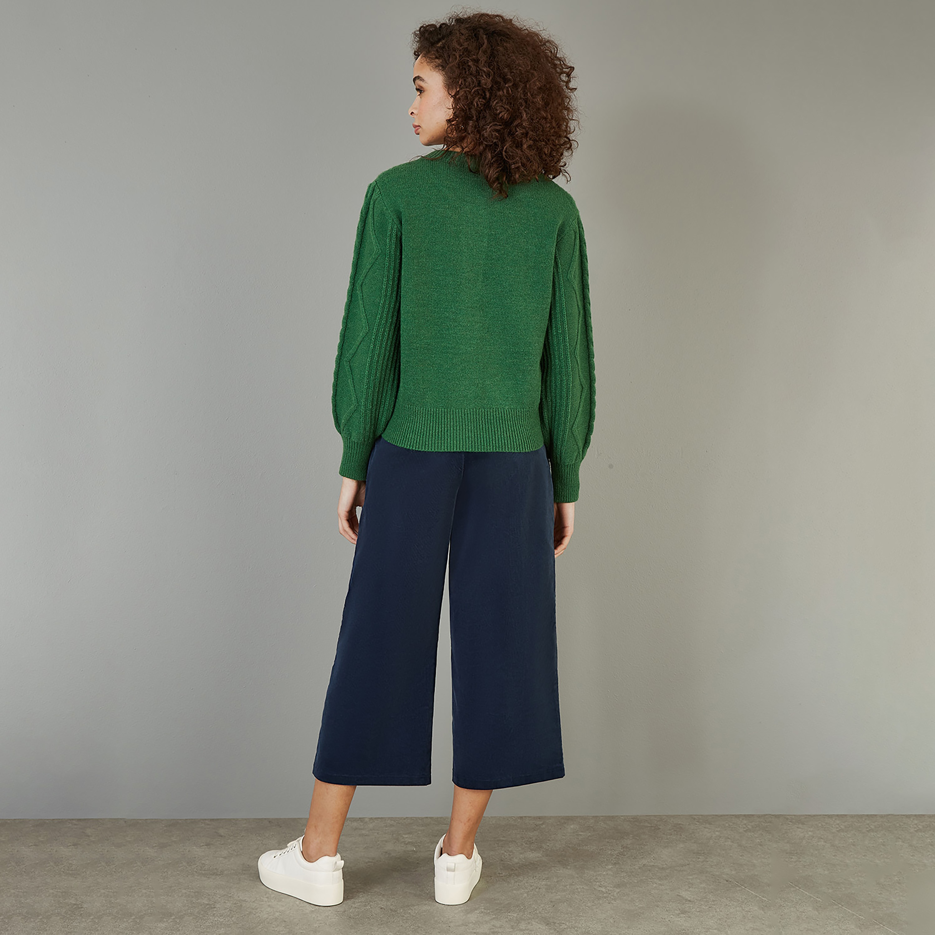 كارديجان أخضر سميك محبوك للنساء من يامي-women-clothing-cardigansandjumpers-cardigans-image-3