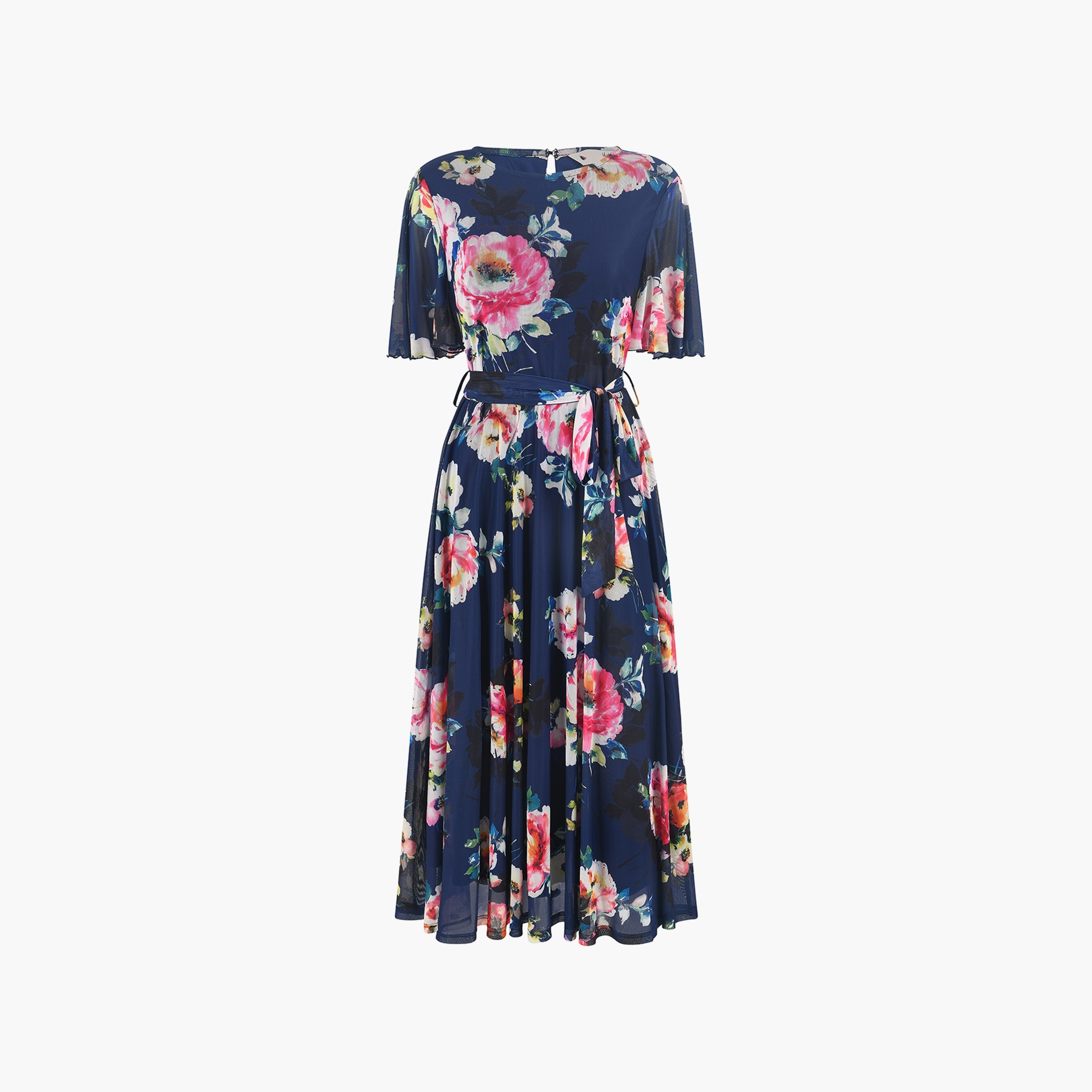 فستان نسائي متوسط ​​الطول بأكمام زاوية من Yumi-women-clothing-dresses-image-5