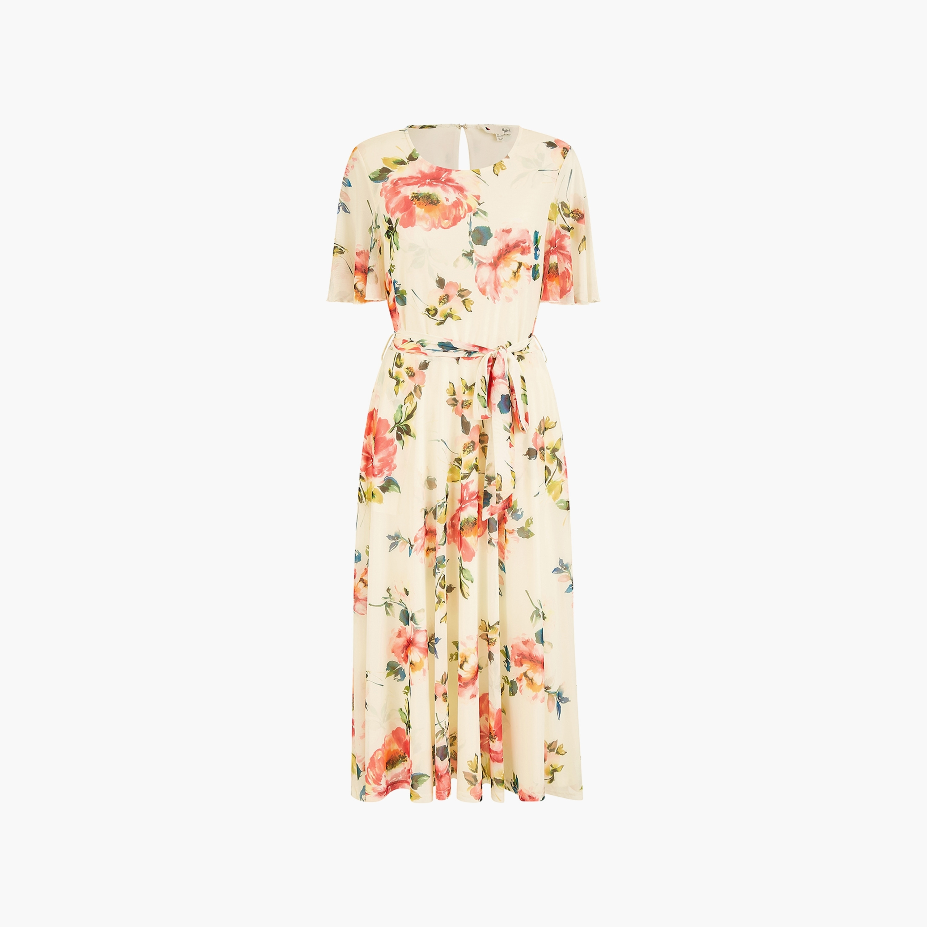 فستان نسائي متوسط ​​الطول بأكمام زاوية من Yumi-women-clothing-dresses-image-10