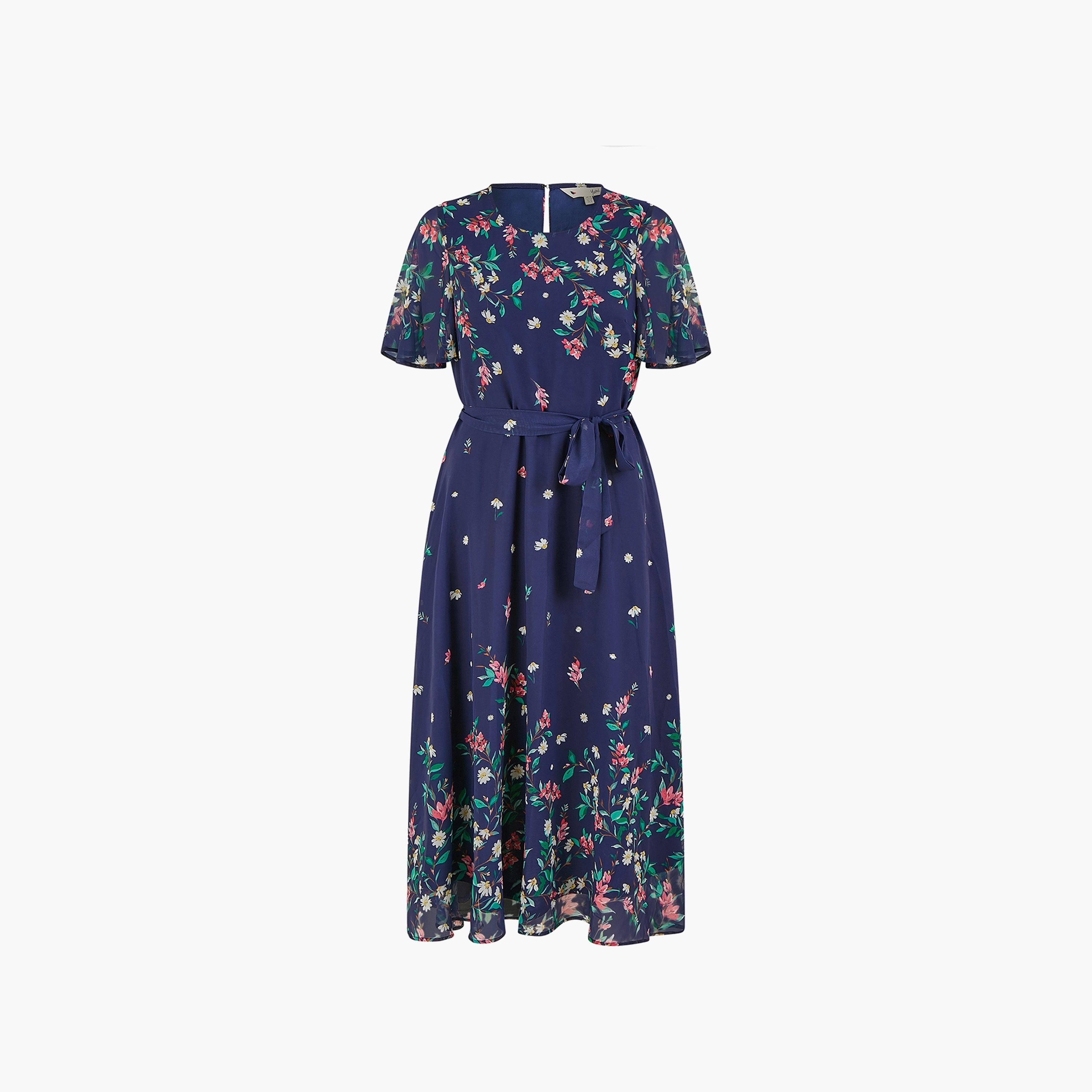 Yumi Angle Sleeves Floral Women Skater Women Midi Dress-women-clothing-dresses-image-5
