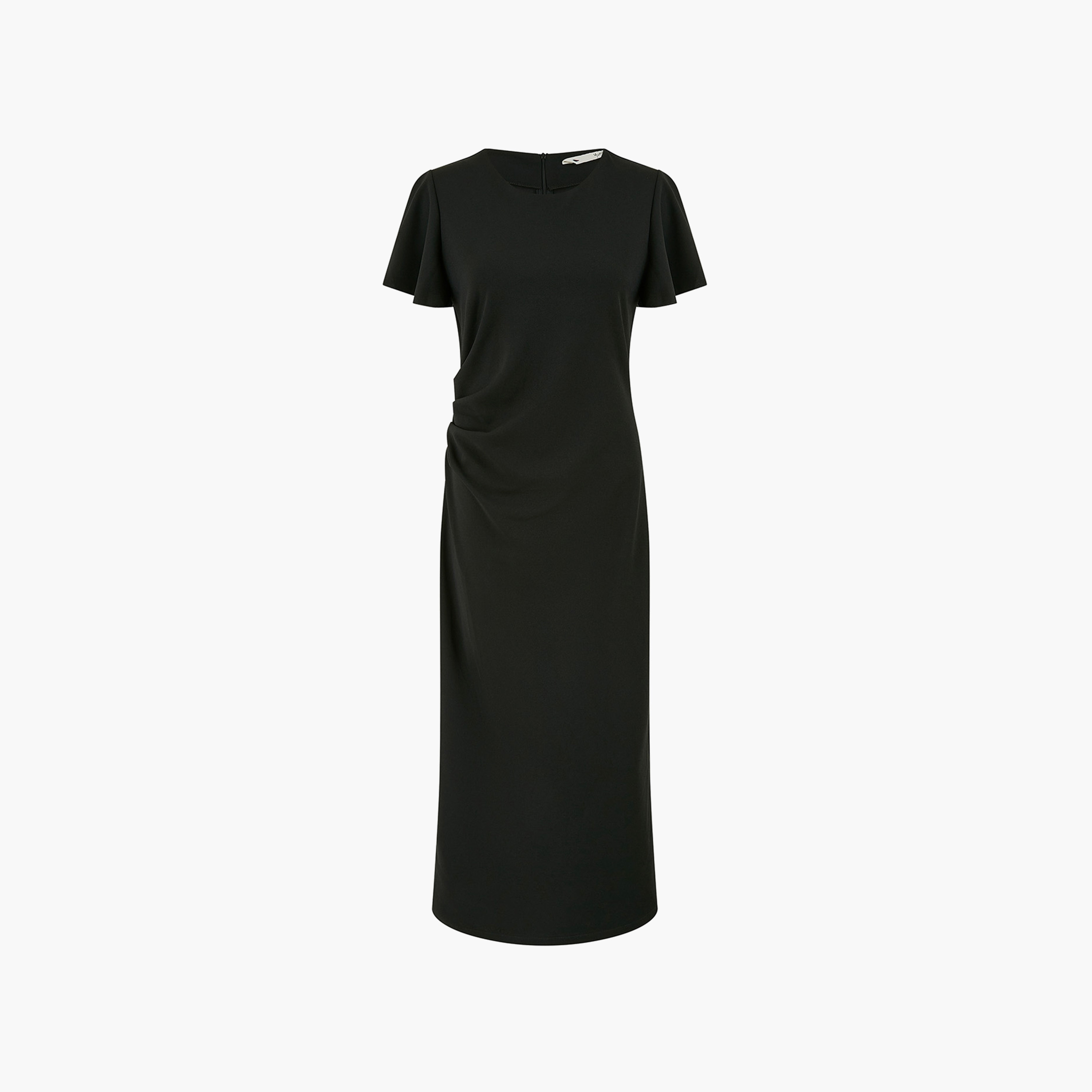 Yumi Black Flutter Sleeves Bodycon Women Midi Dress-women-clothing-dresses-image-5