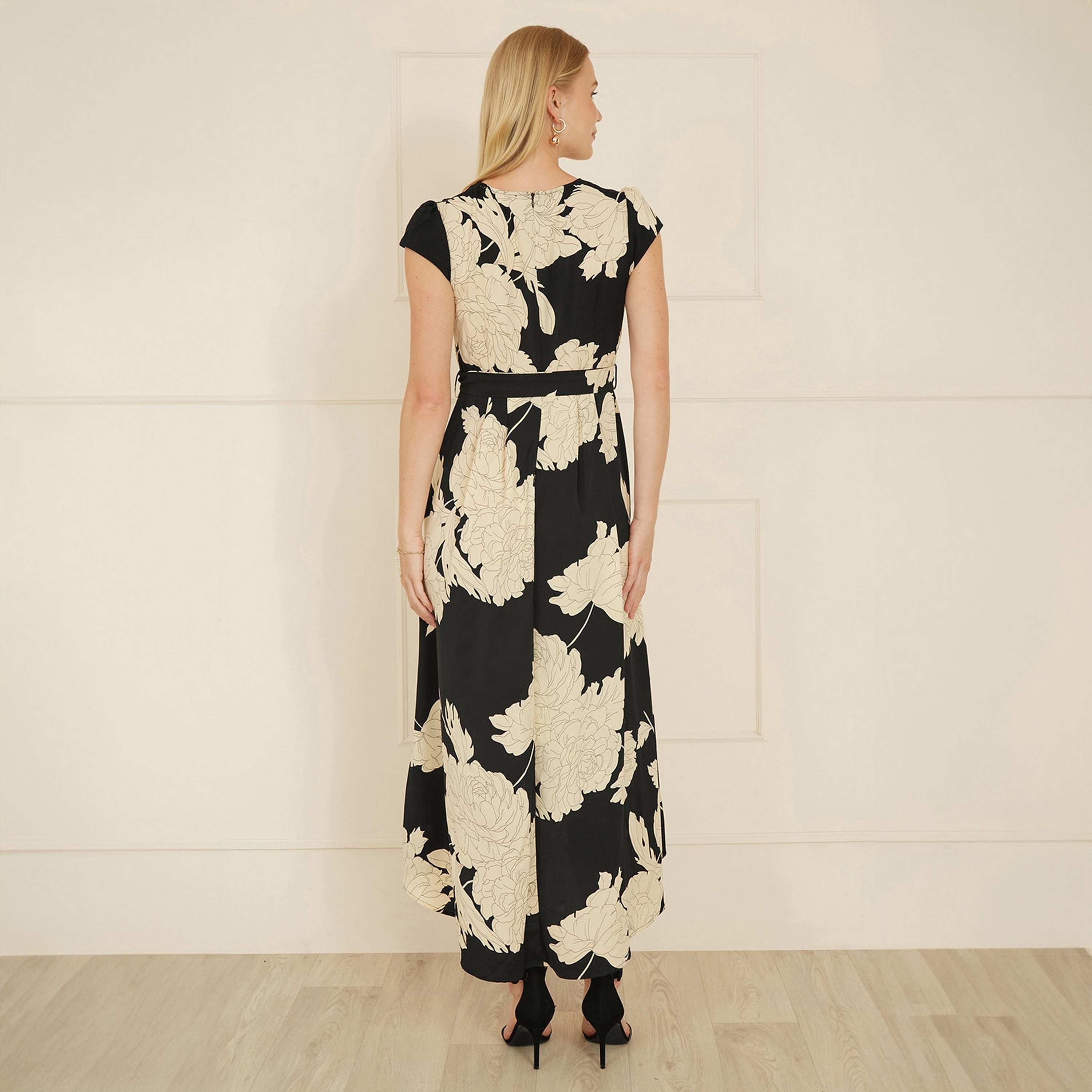 فستان نسائي متوسط ​​الطول بطباعة زهر يومي-women-clothing-dresses-image-3