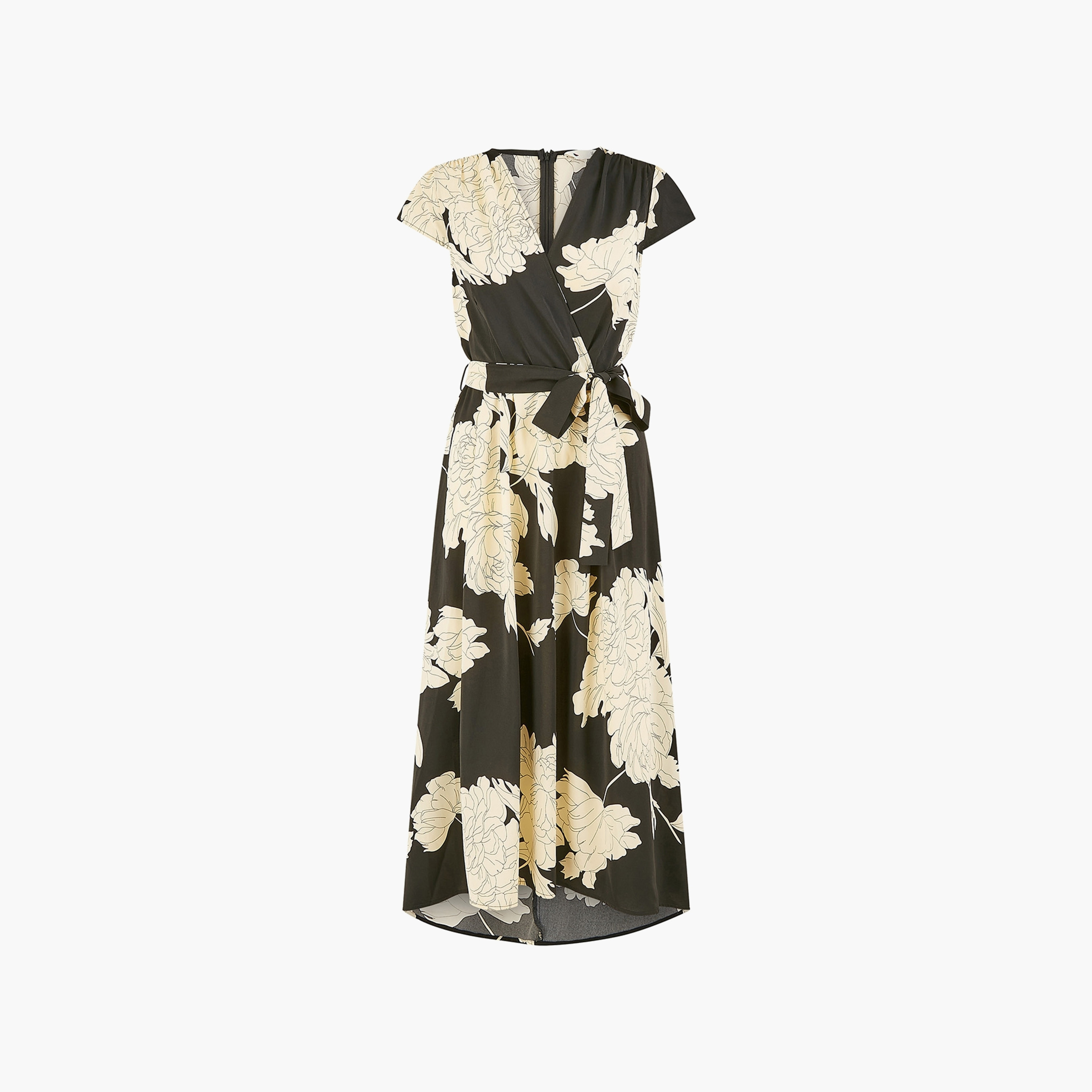 فستان نسائي متوسط ​​الطول بطباعة زهر يومي-women-clothing-dresses-image-5