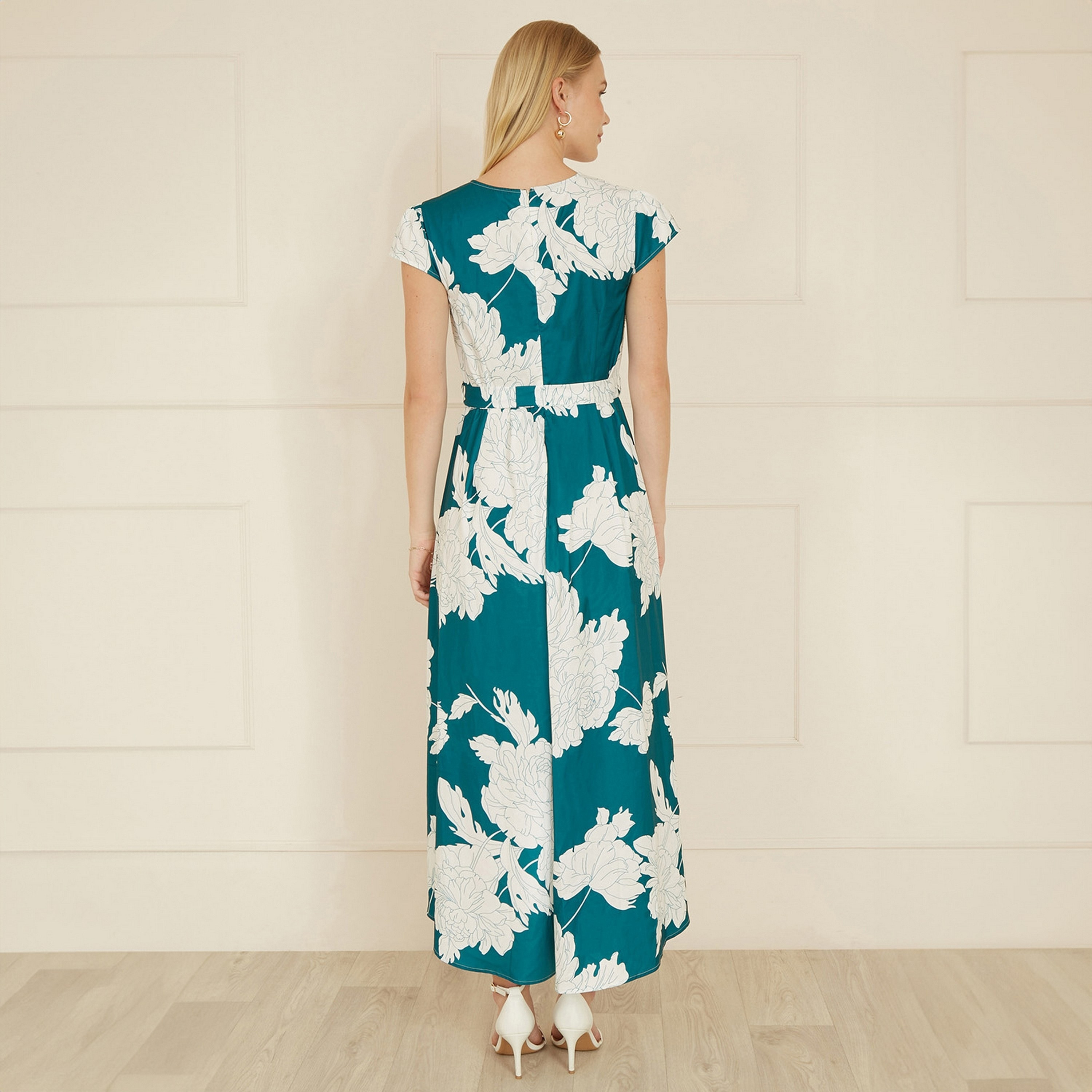 Yumi Blossom Print Wrap Women Midi Dress-women-clothing-dresses-image-3