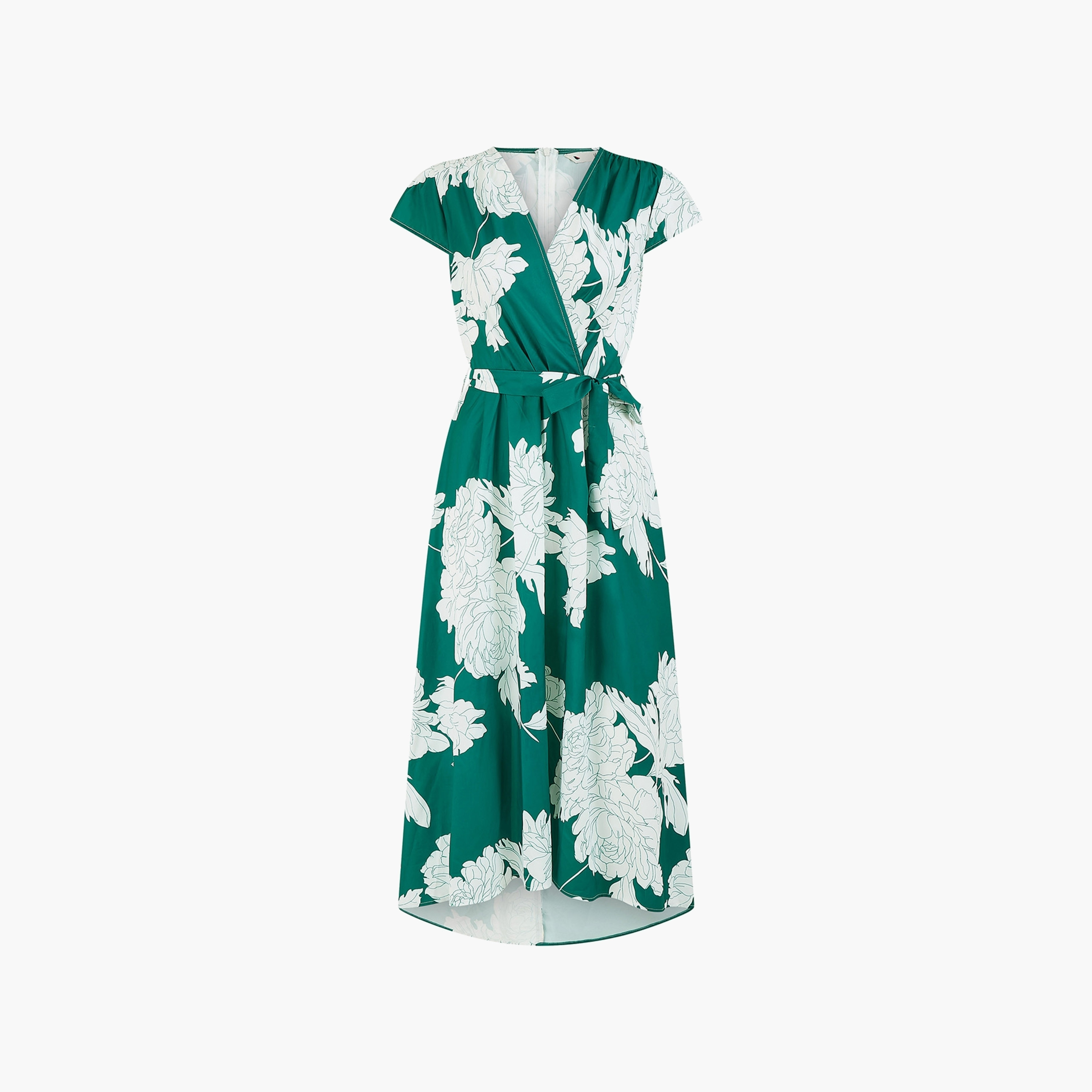 Yumi Blossom Print Wrap Women Midi Dress-women-clothing-dresses-image-5