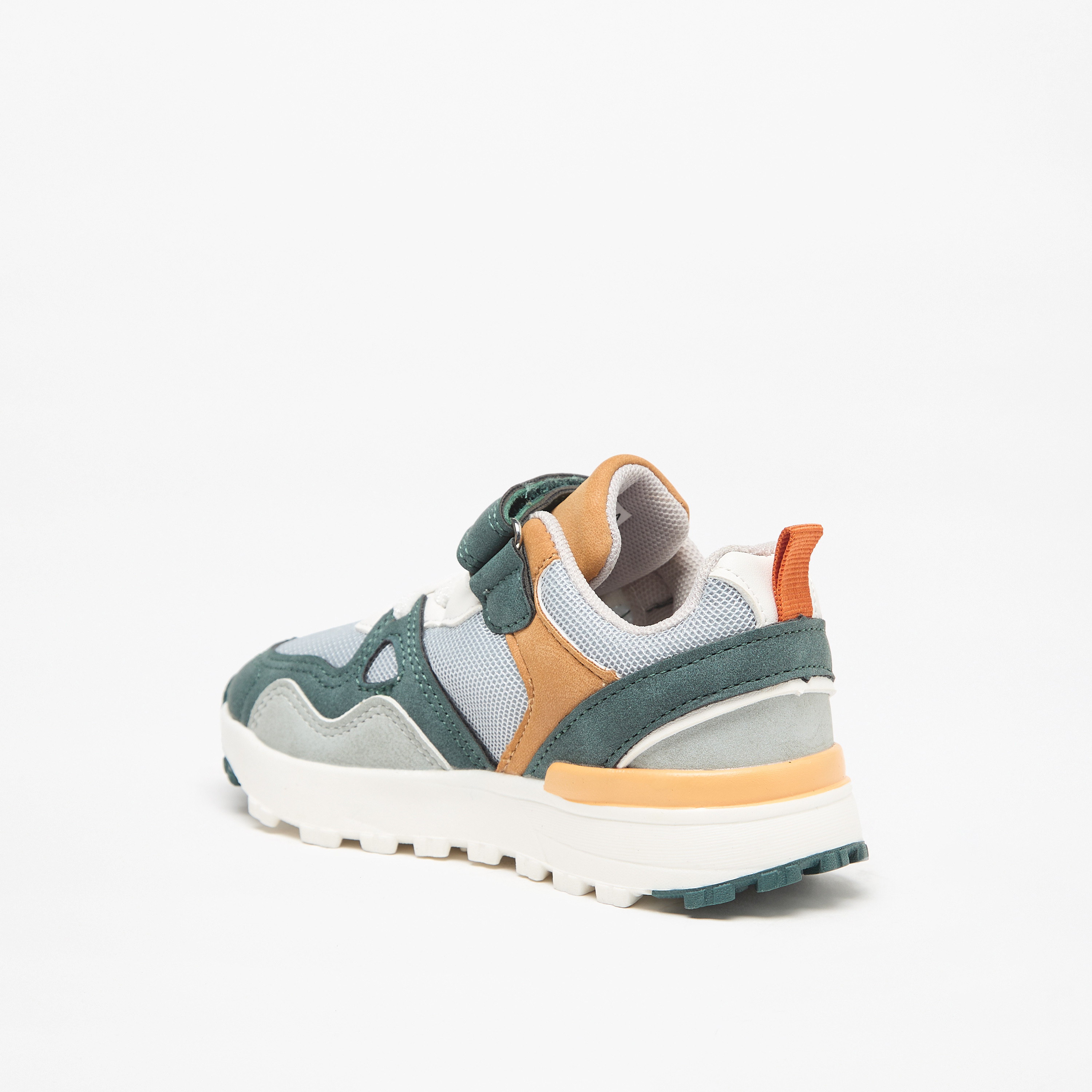 LBL by Shoexpress Panelled Sneakers with Hook and Loop Closure-boys-shoes-sneakers-image-7