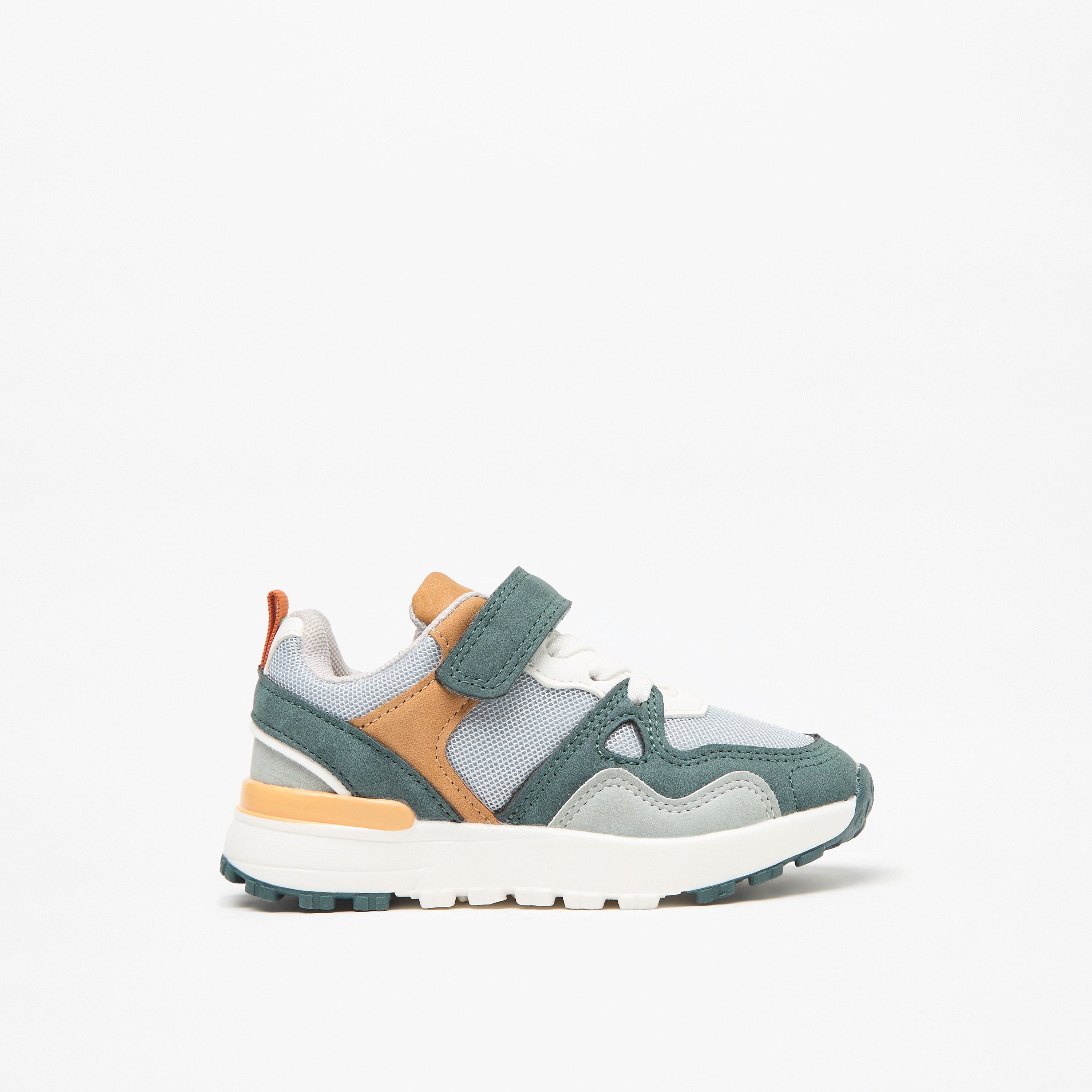 LBL by Shoexpress Panelled Sneakers with Hook and Loop Closure-boys-shoes-sneakers-image-8